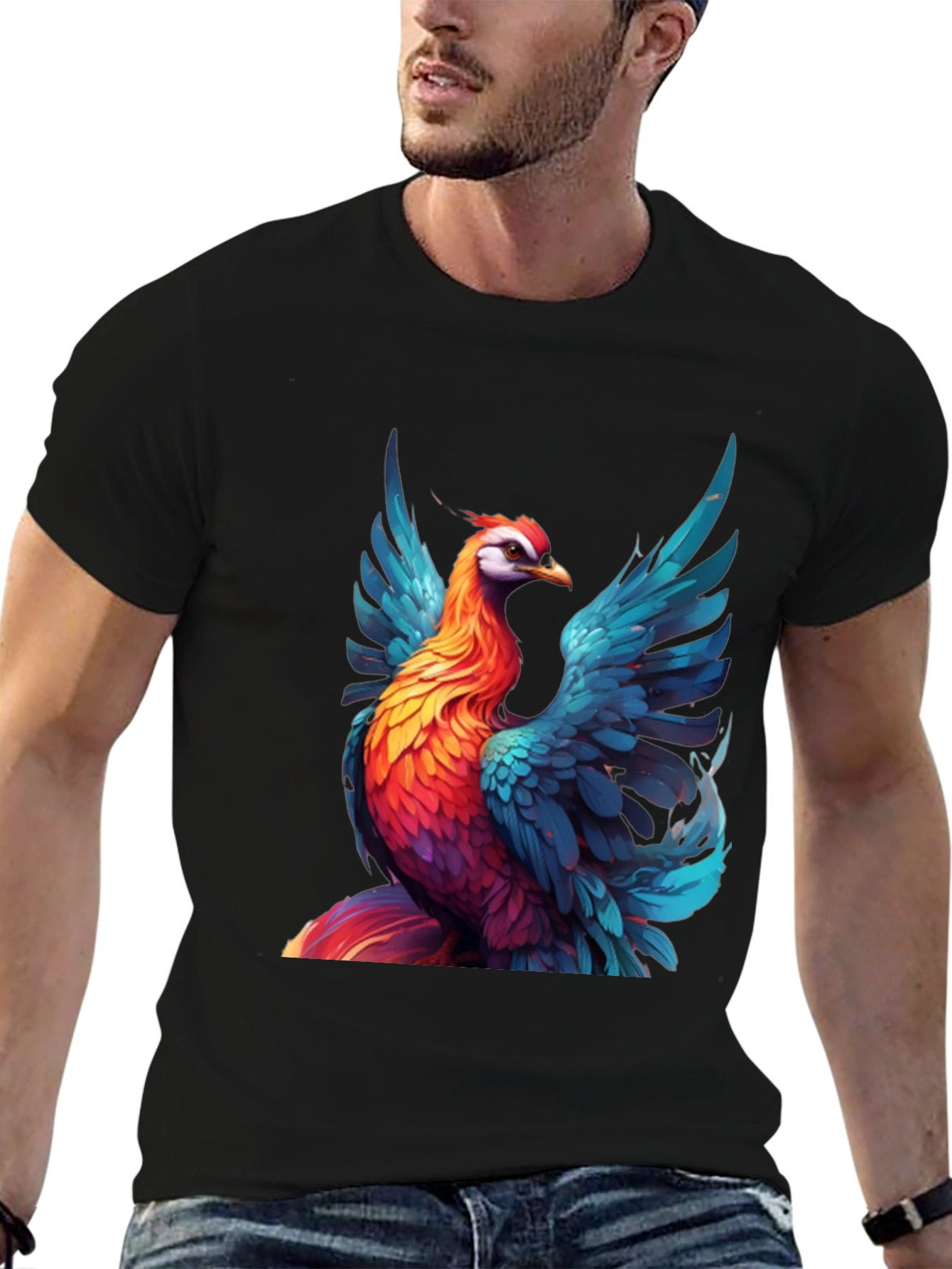 Vivid Phoenix Graphic T-Shirt - Bold Style
