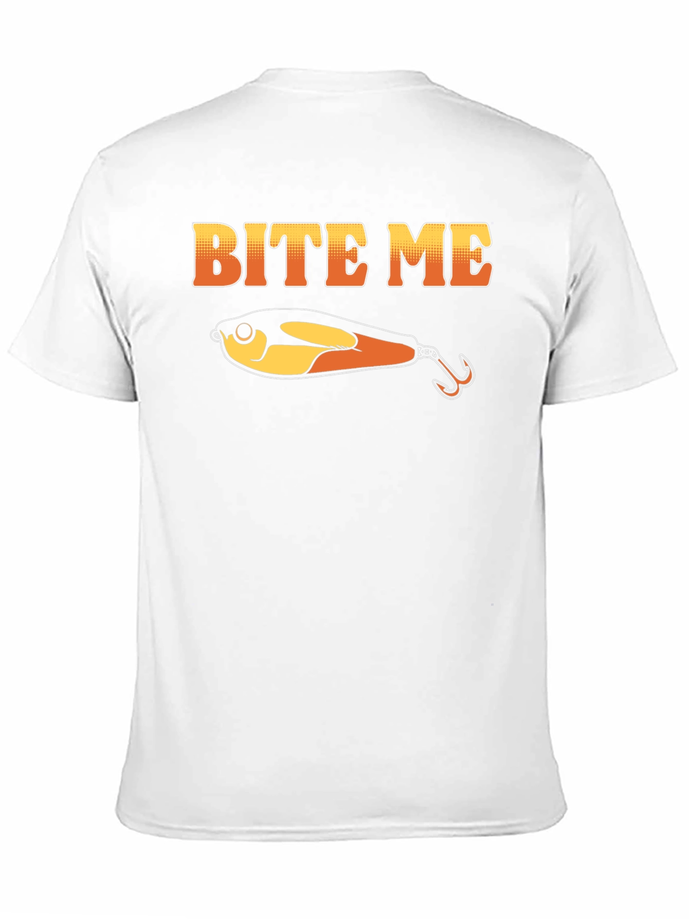 Bite Me Funny Fishing Lure Graphic T-Shirt