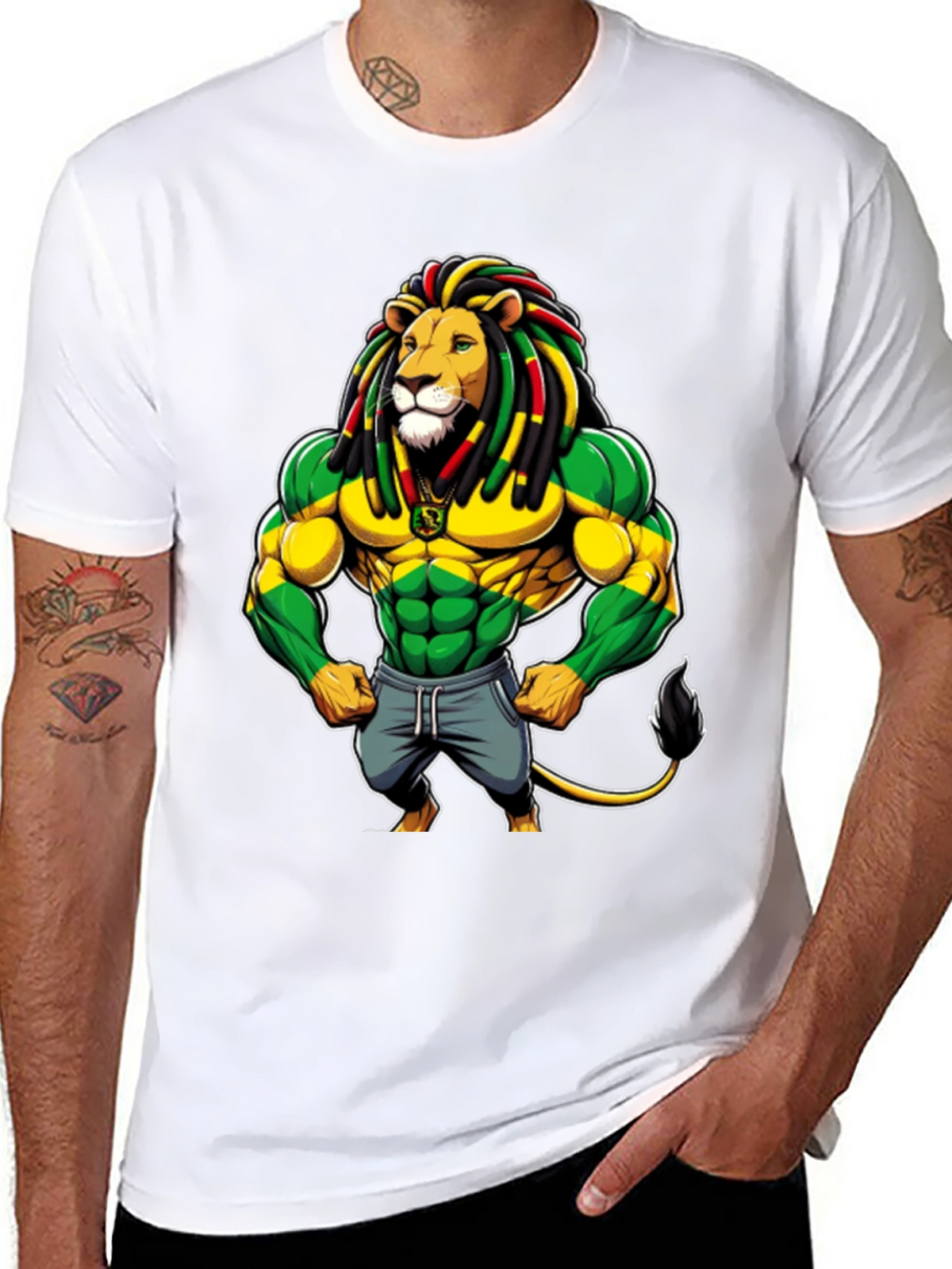 Rasta Lion Graphic Tee