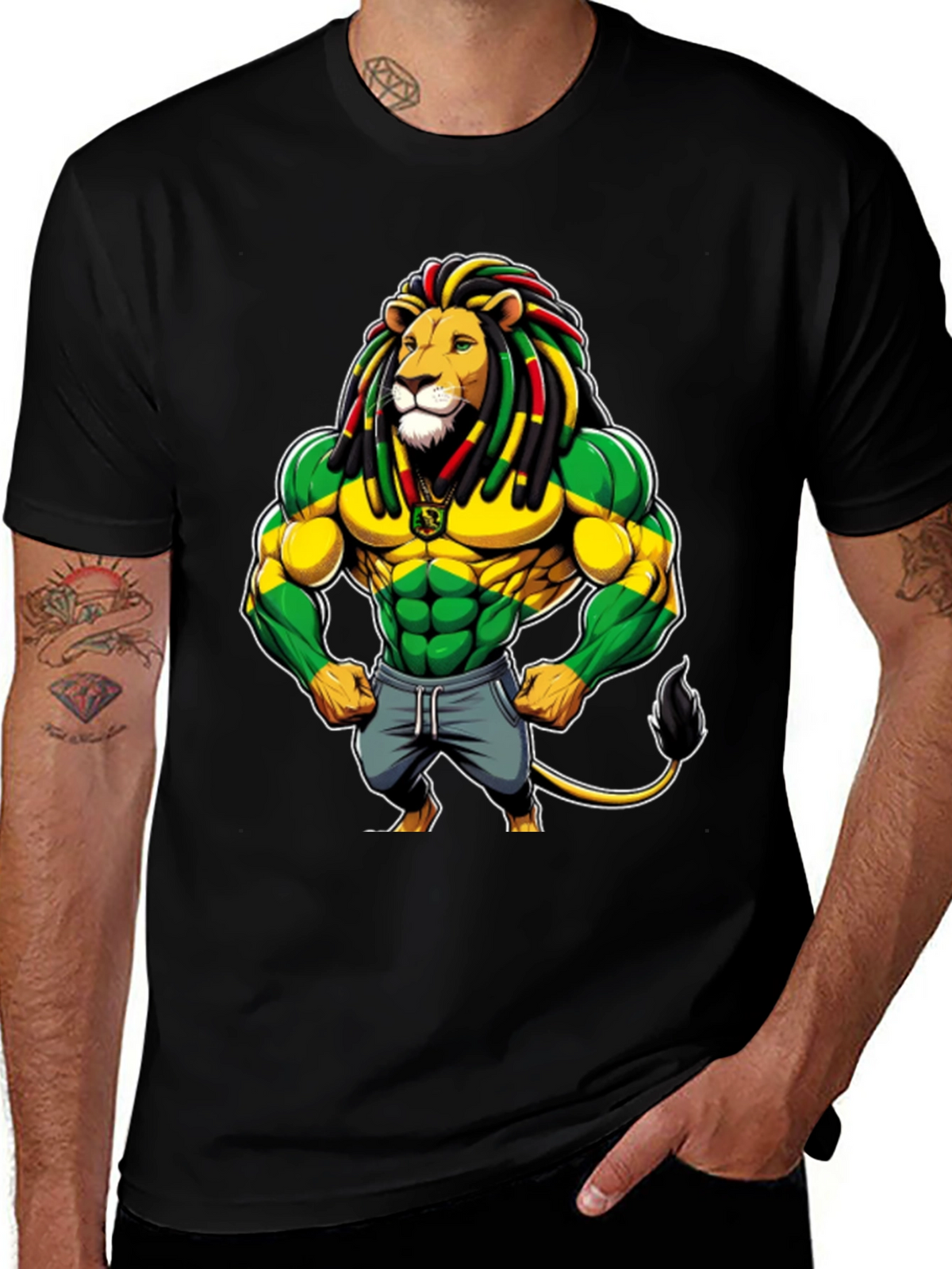 Rasta Lion Graphic Tee