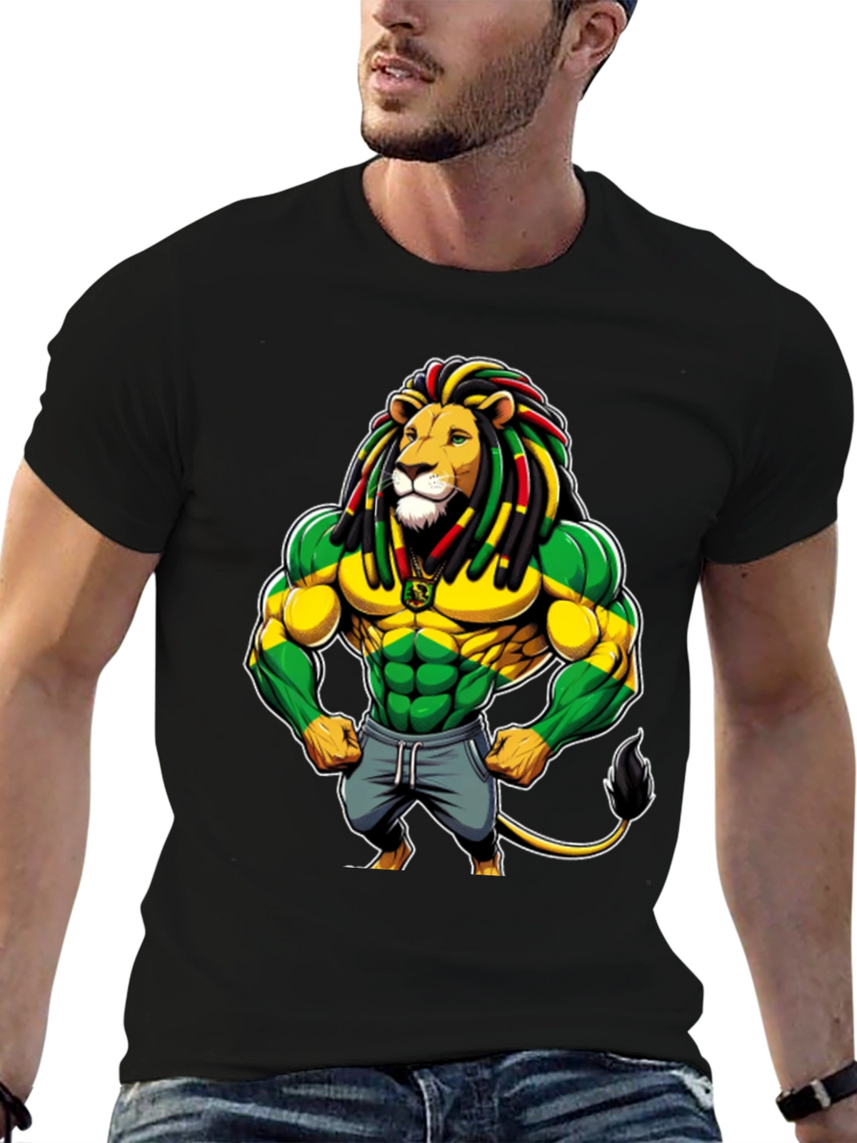 Rasta Lion Graphic Tee