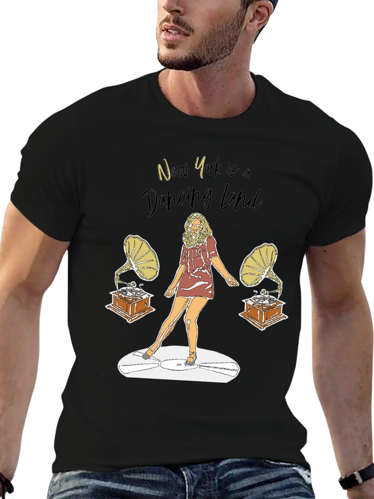 New York Dancing Land Graphic Tee