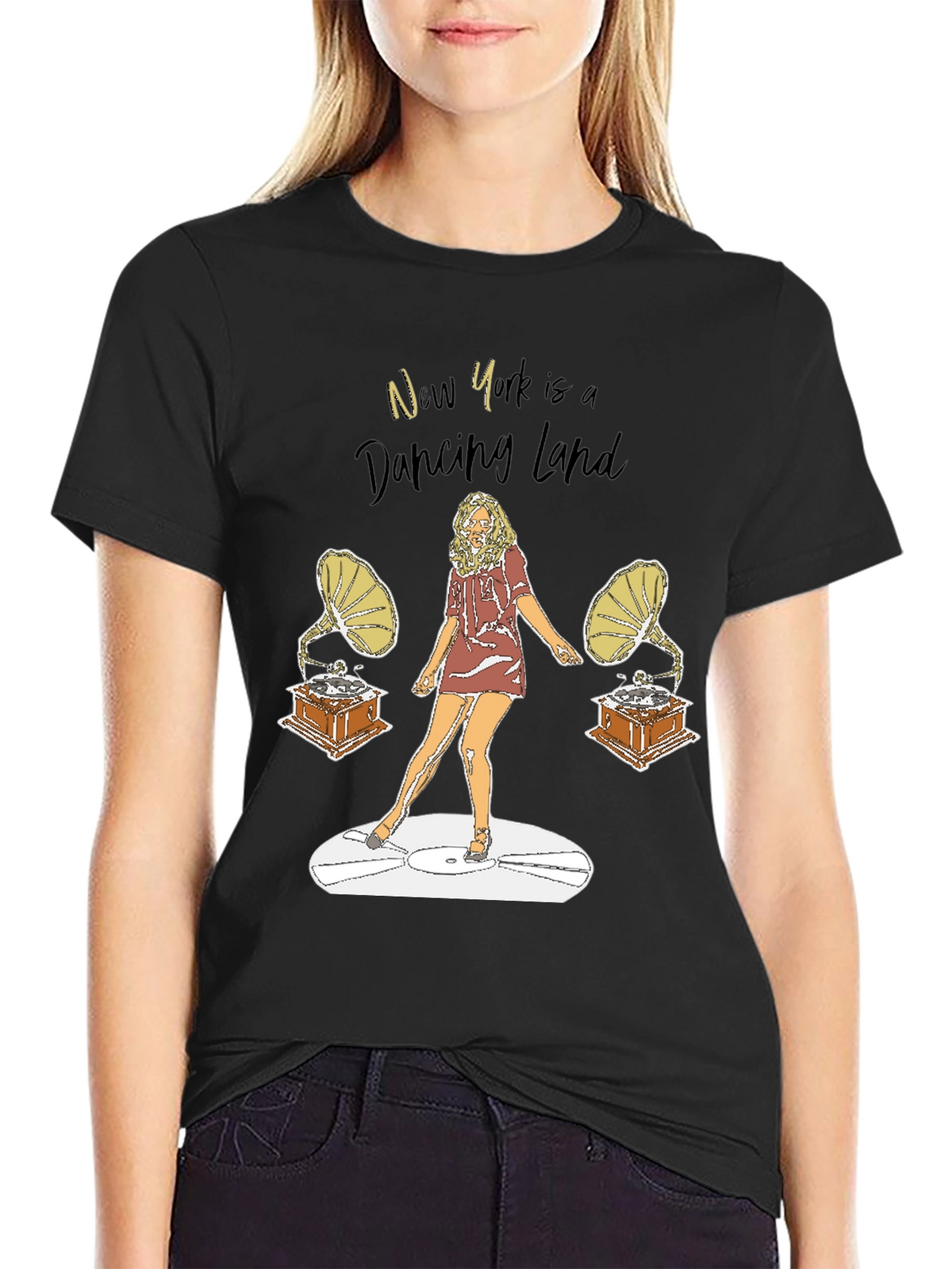 New York Dancing Land Graphic Tee