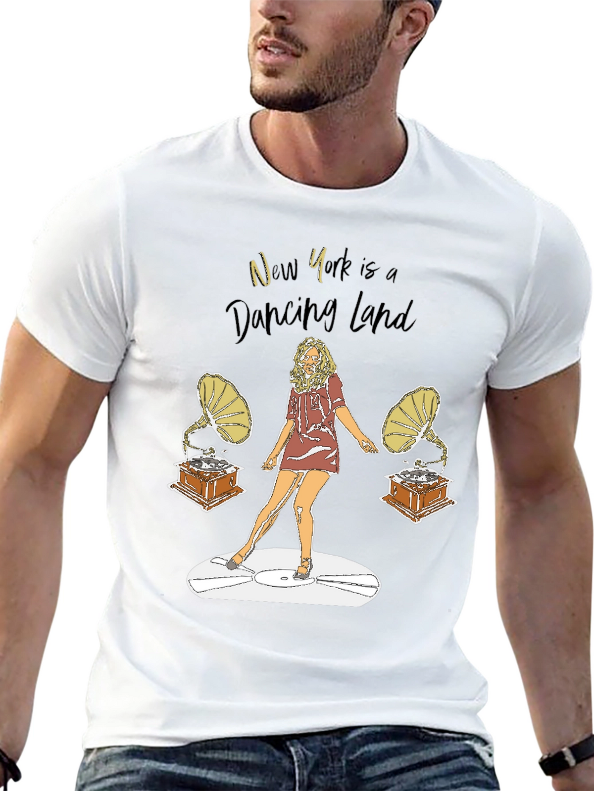 New York Dancing Land Graphic Tee