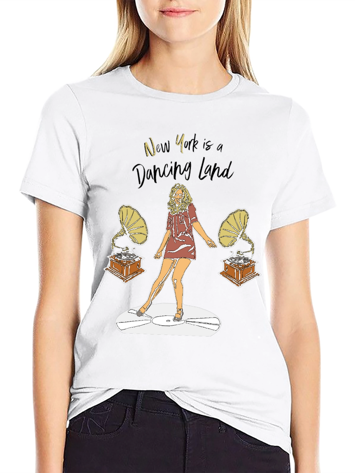 New York Dancing Land Graphic Tee