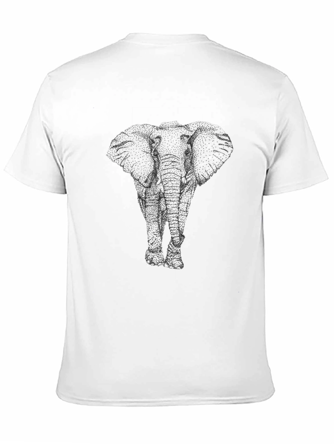 Elephant Graphic Print Mens T-Shirt