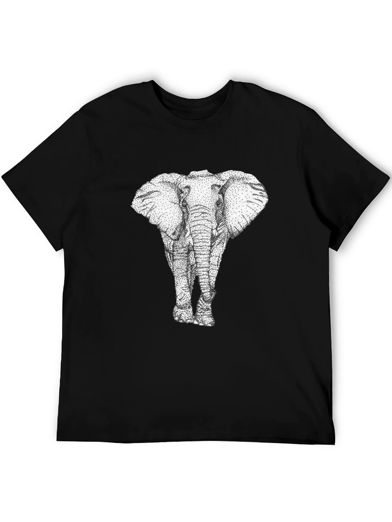 Elephant Graphic Print Mens T-Shirt