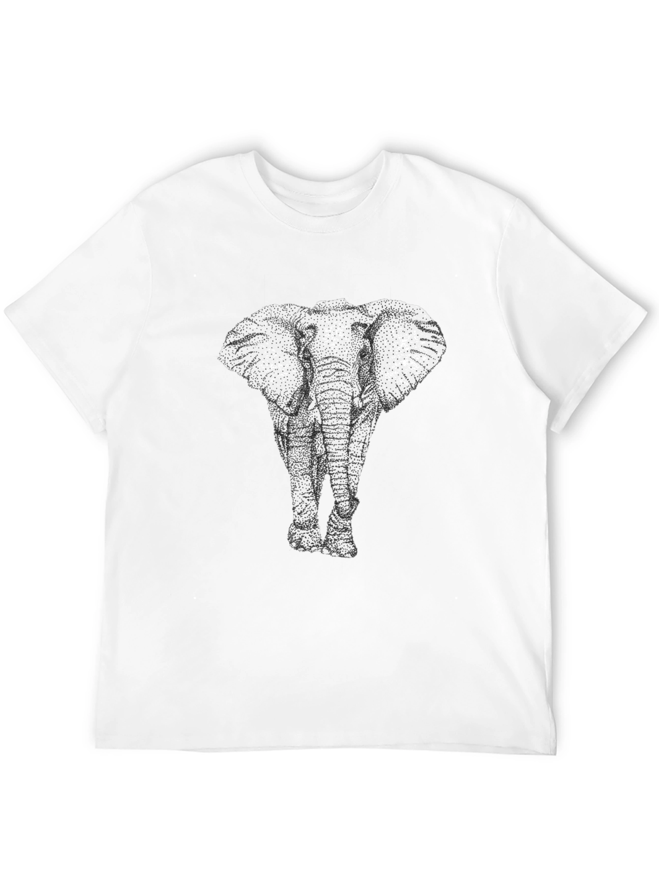 Elephant Graphic Print Mens T-Shirt