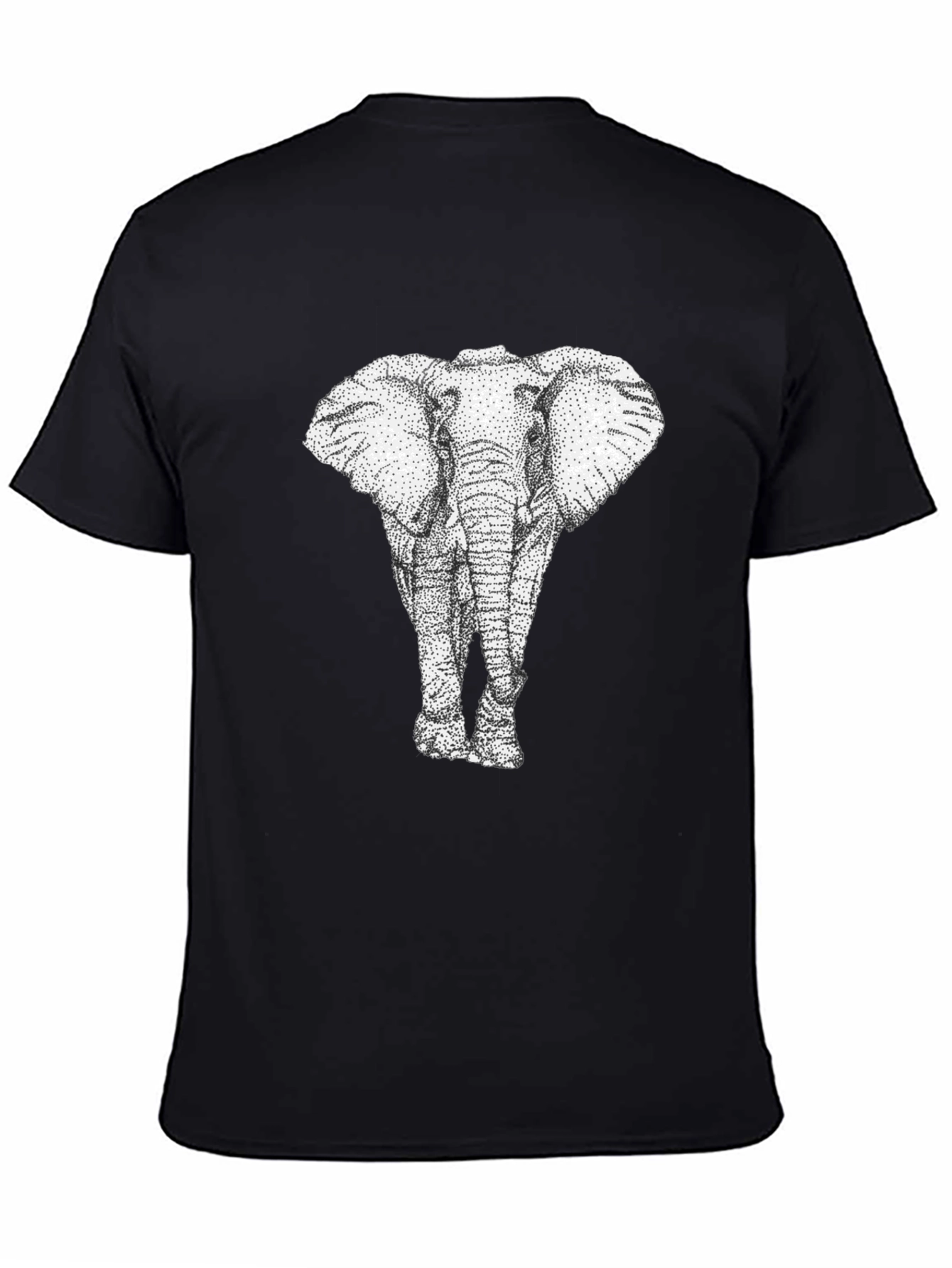 Elephant Graphic Print Mens T-Shirt