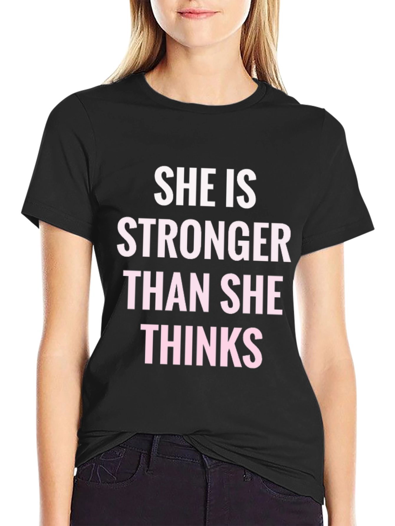 Empowering Stronger Than She Thinks Graphic Tee