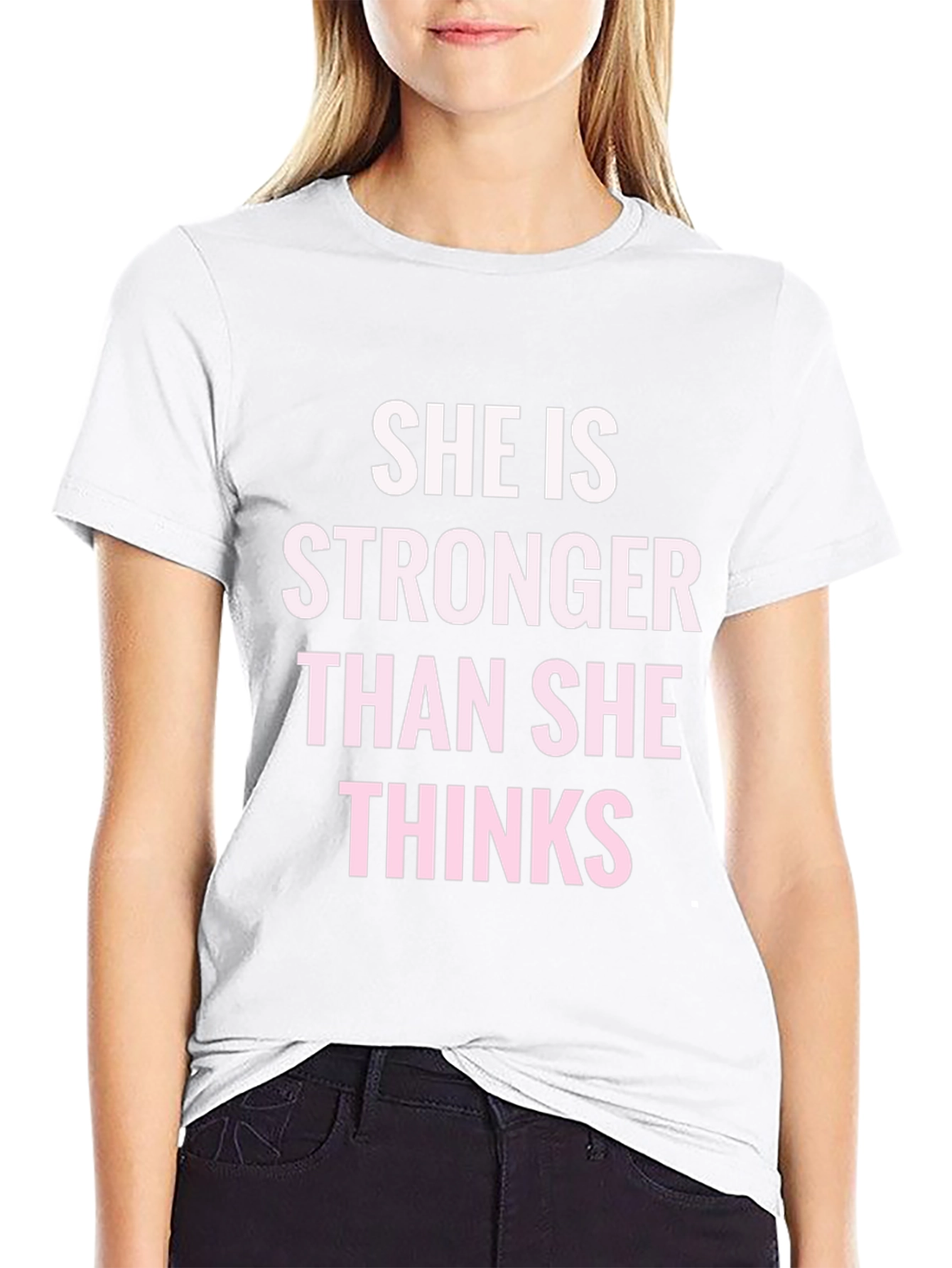 Empowering Stronger Than She Thinks Graphic Tee