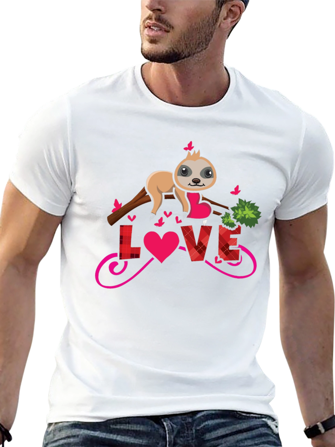 Sloth Love Valentines T-Shirt