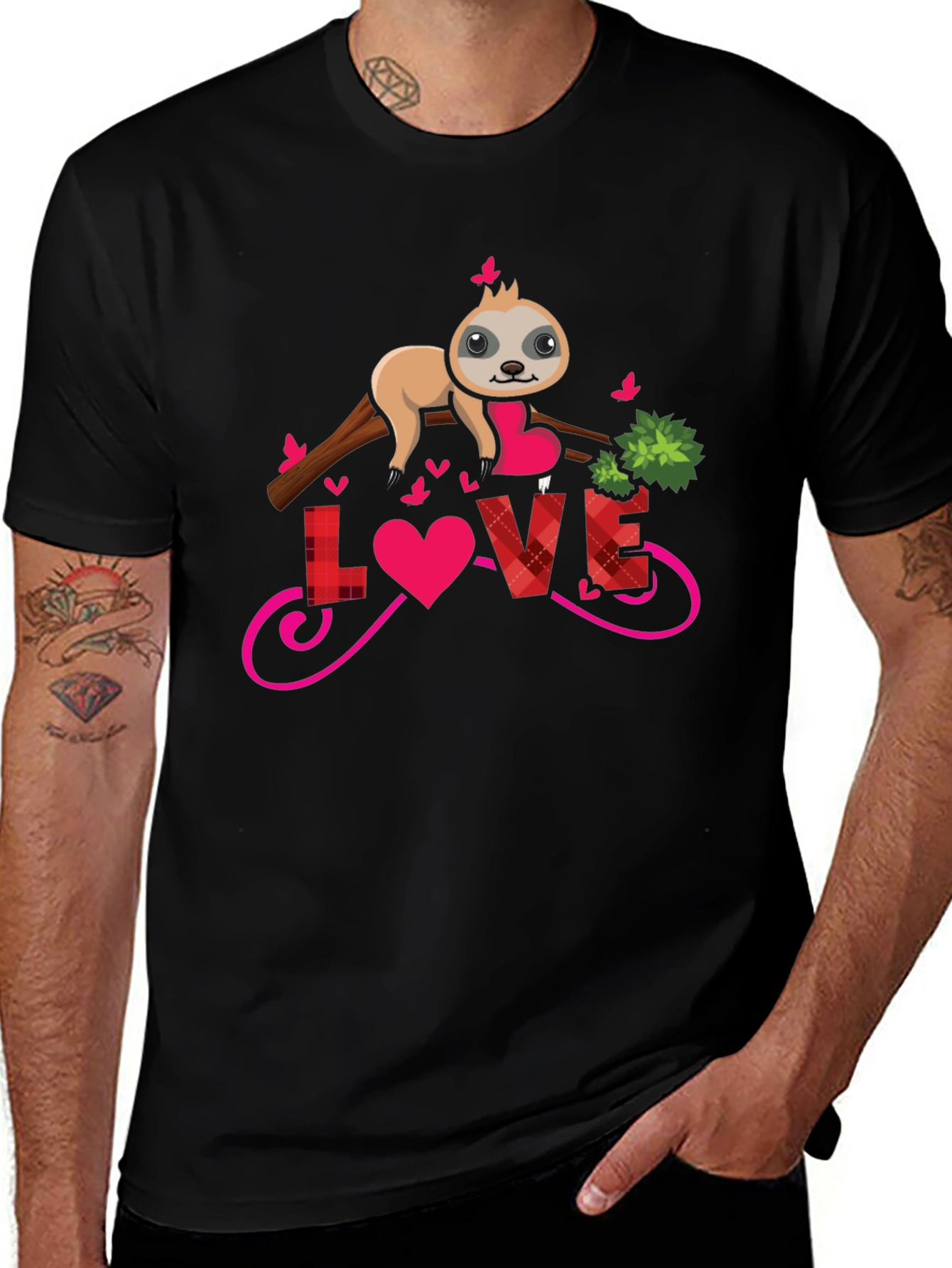 Sloth Love Valentines T-Shirt