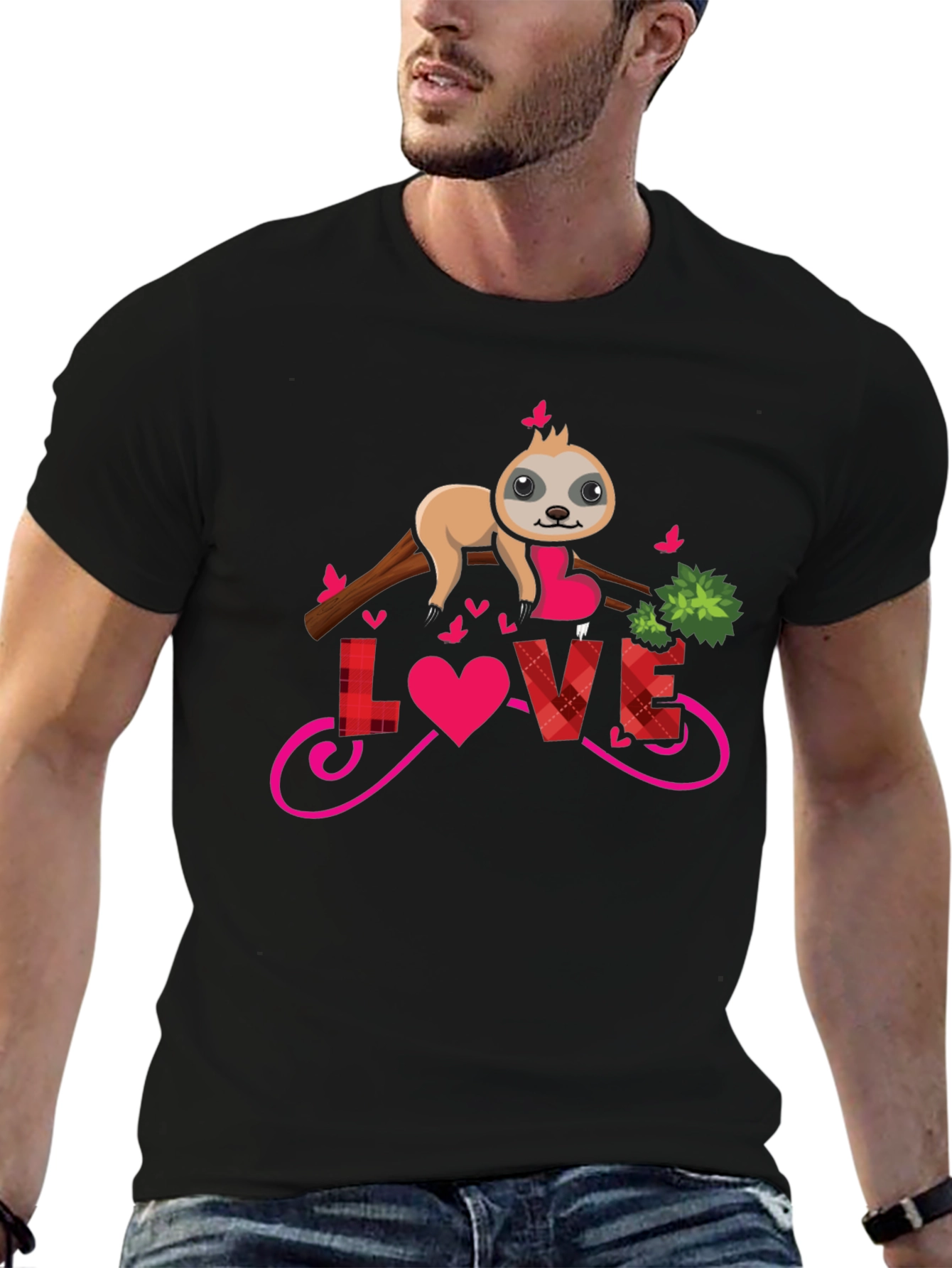Sloth Love Valentines T-Shirt