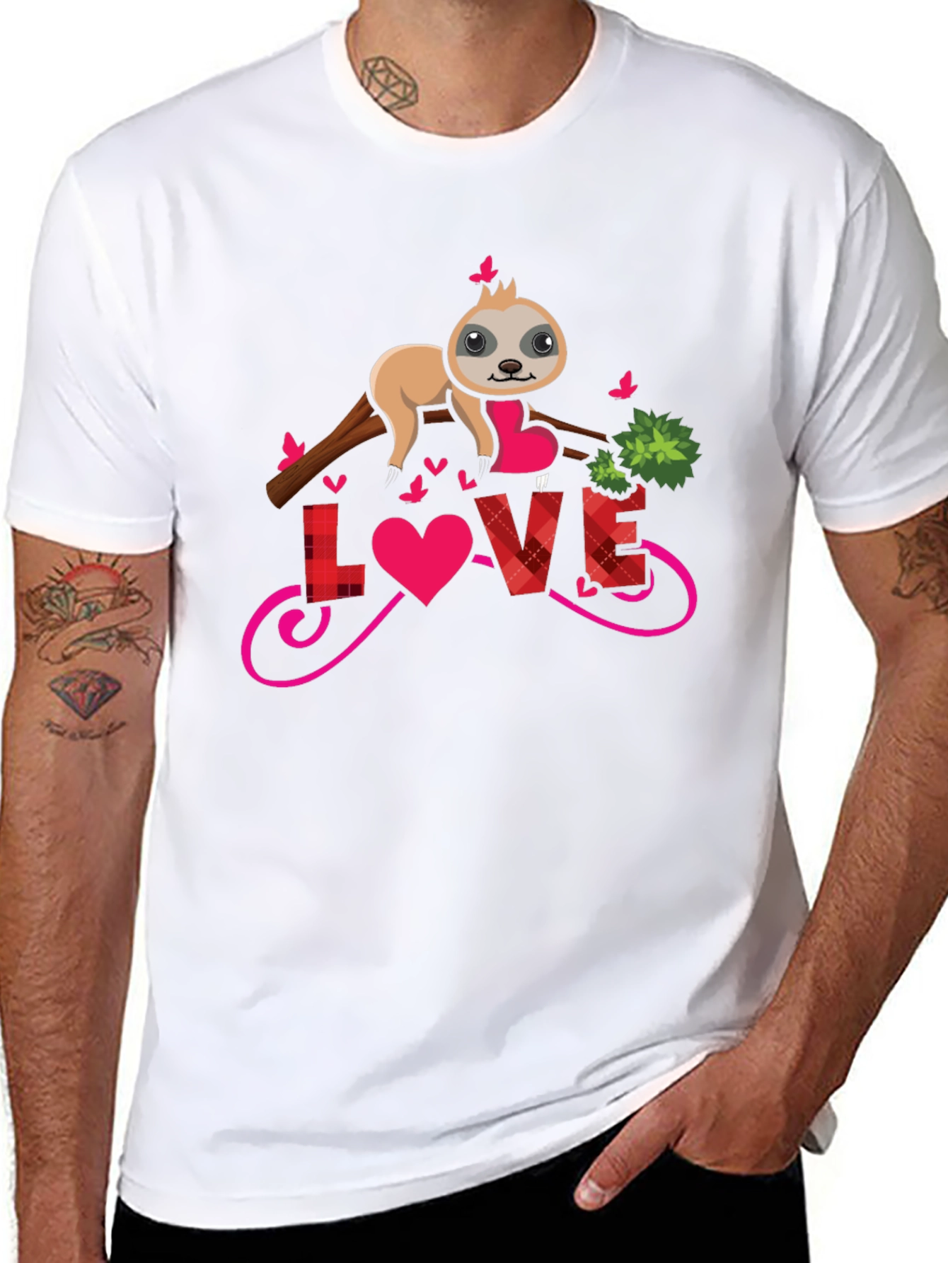 Sloth Love Valentines T-Shirt
