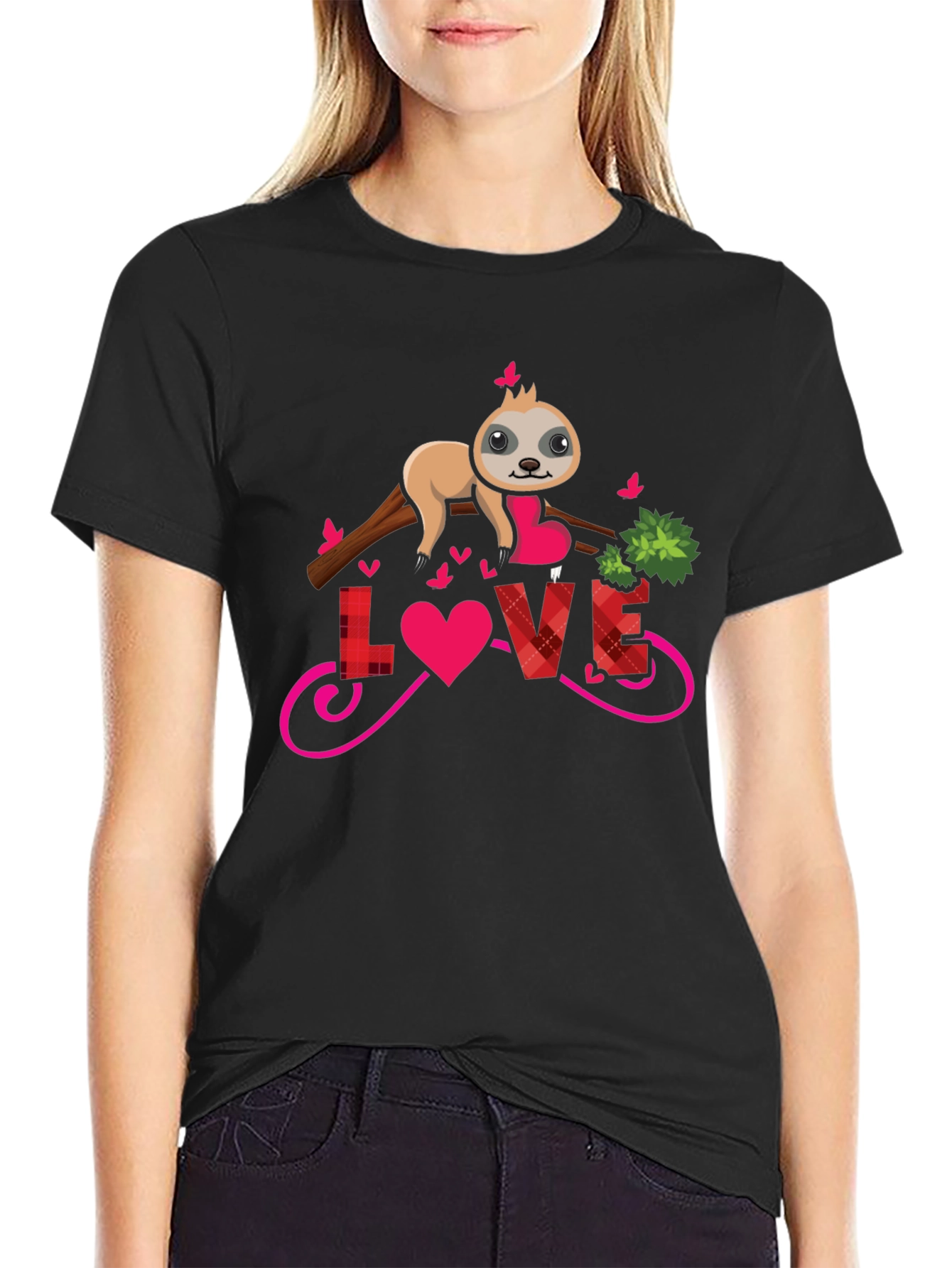 Sloth Love Valentines T-Shirt