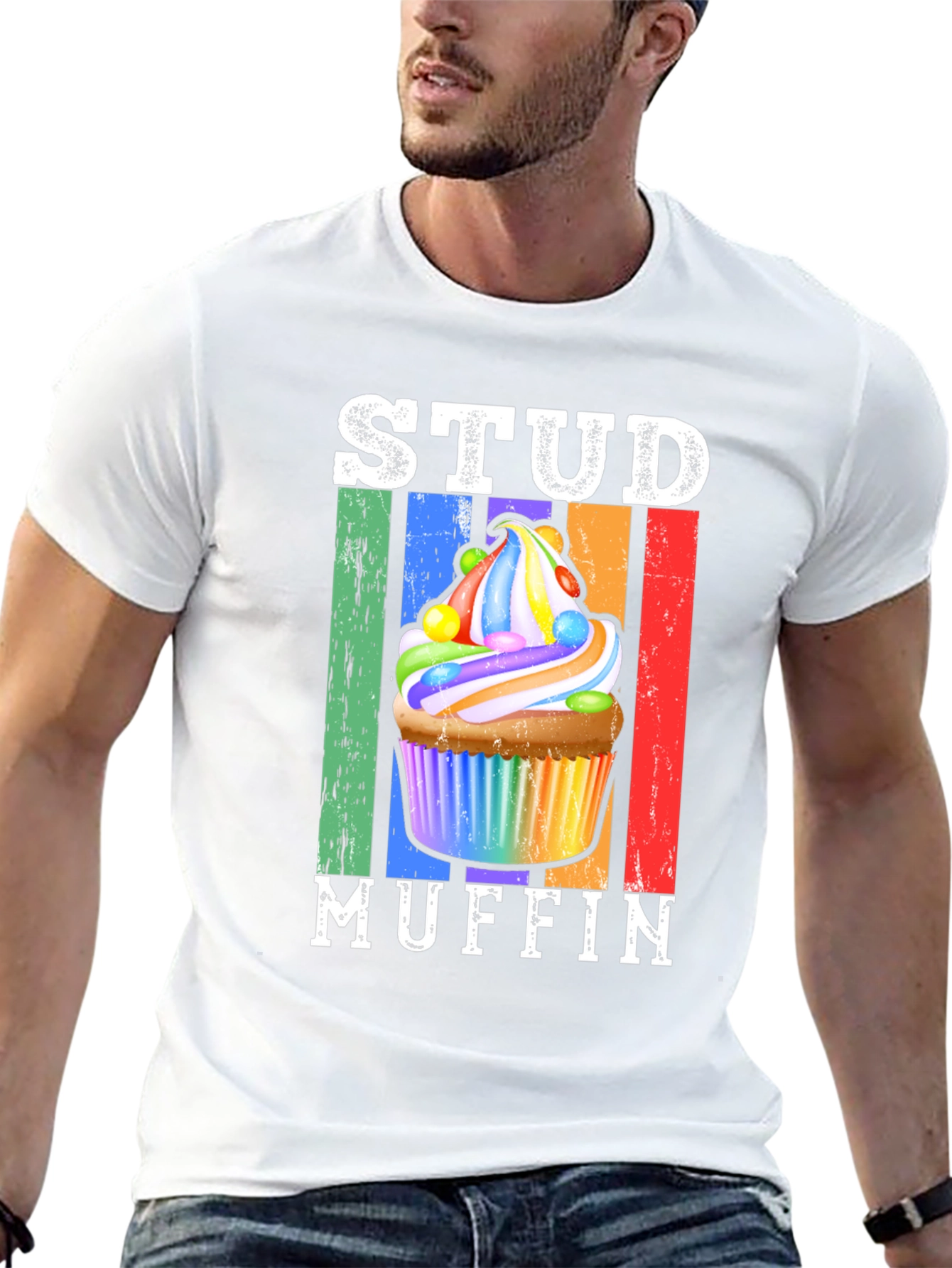 Stud Muffin Graphic T-Shirt