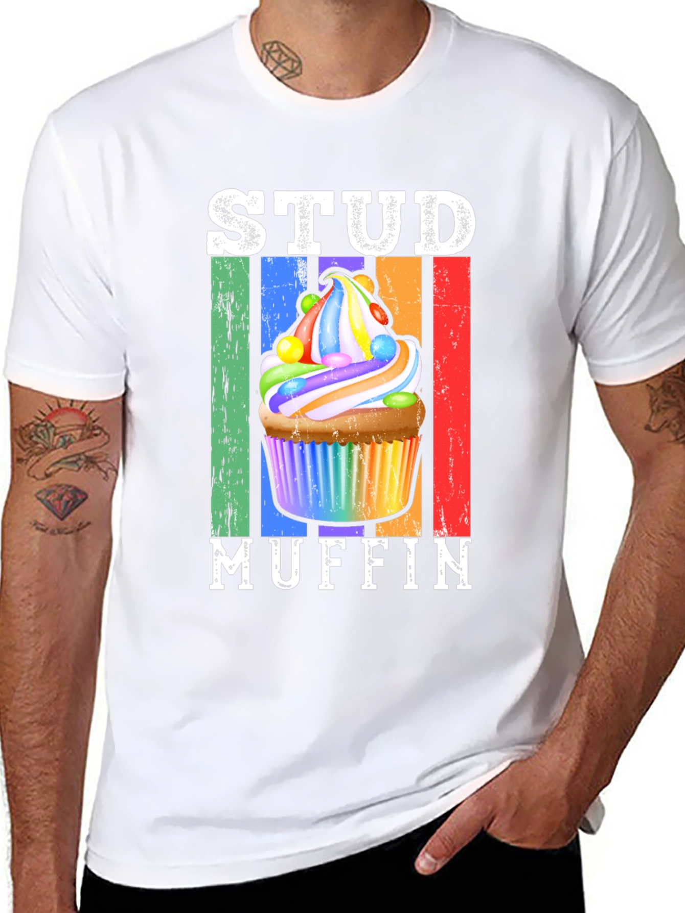 Stud Muffin Graphic T-Shirt