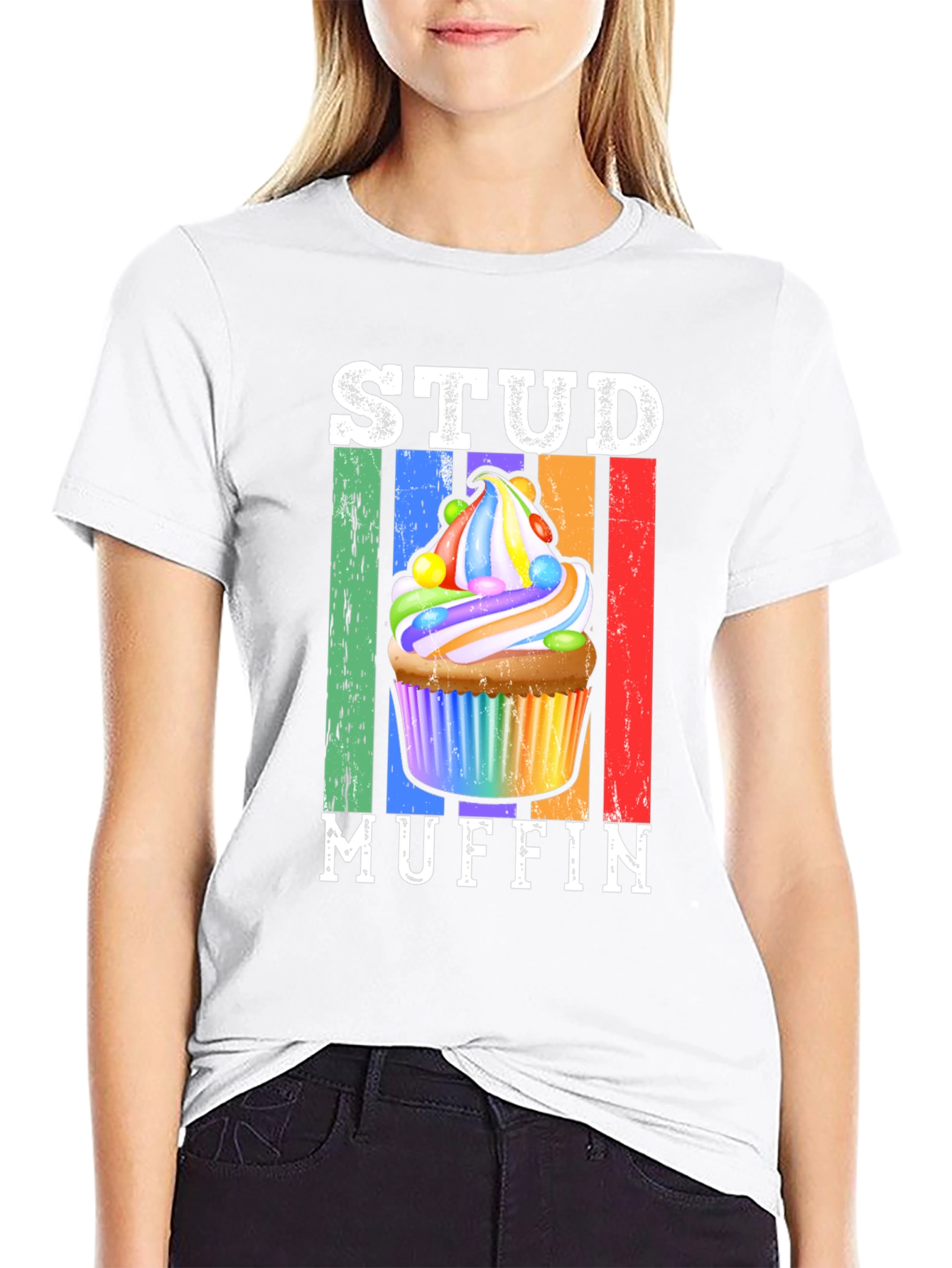 Stud Muffin Graphic T-Shirt