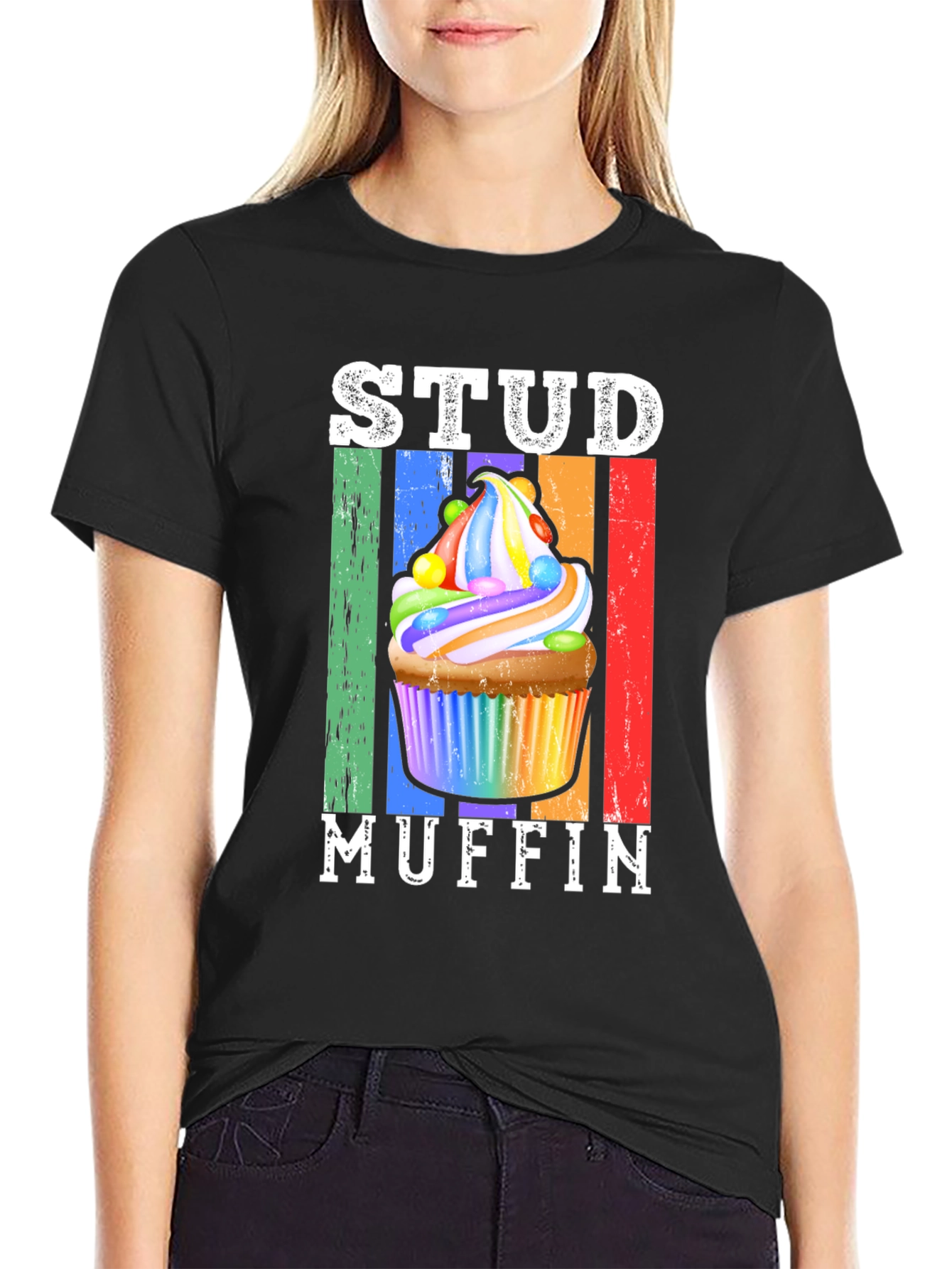 Stud Muffin Graphic T-Shirt