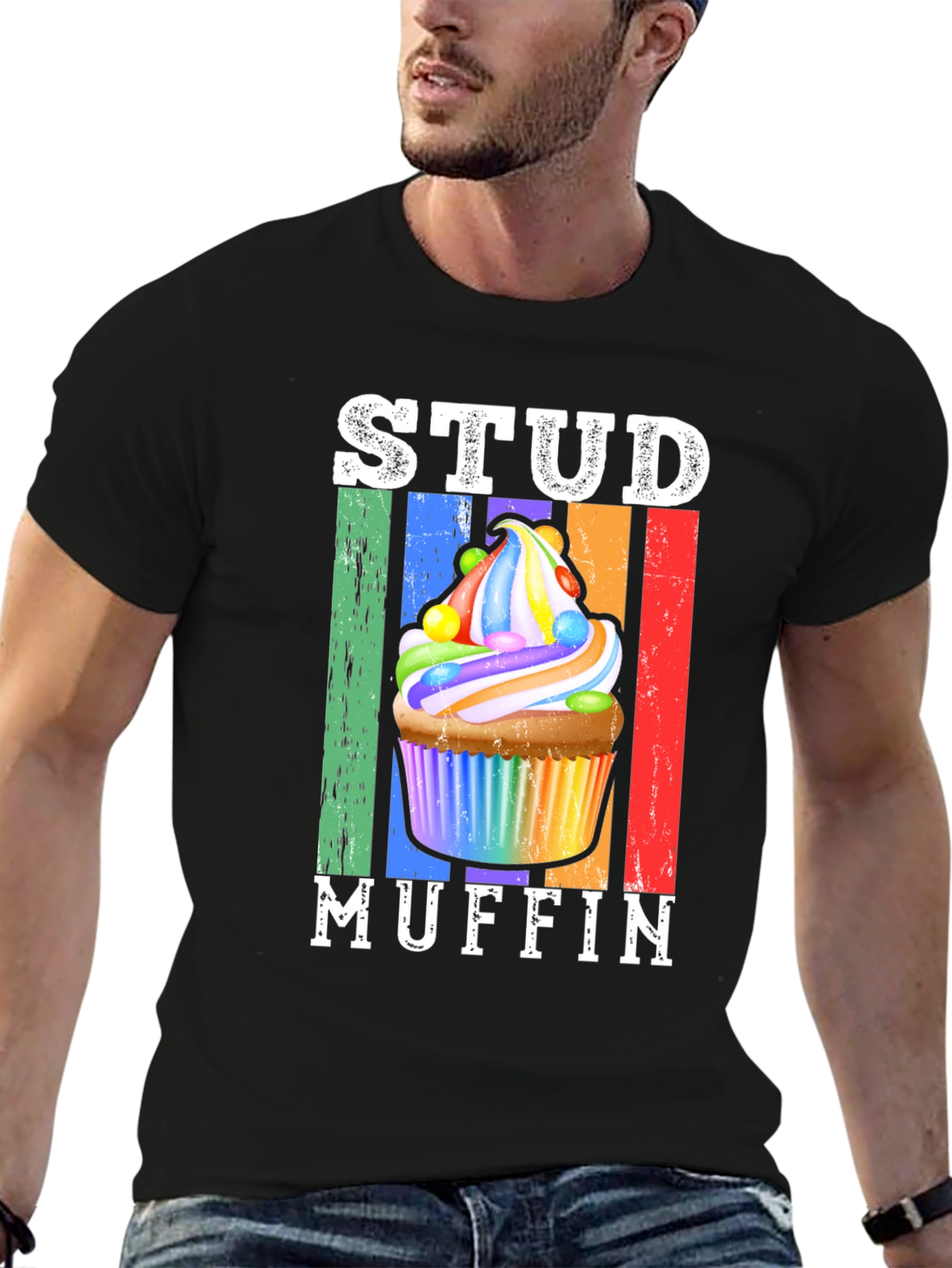 Stud Muffin Graphic T-Shirt