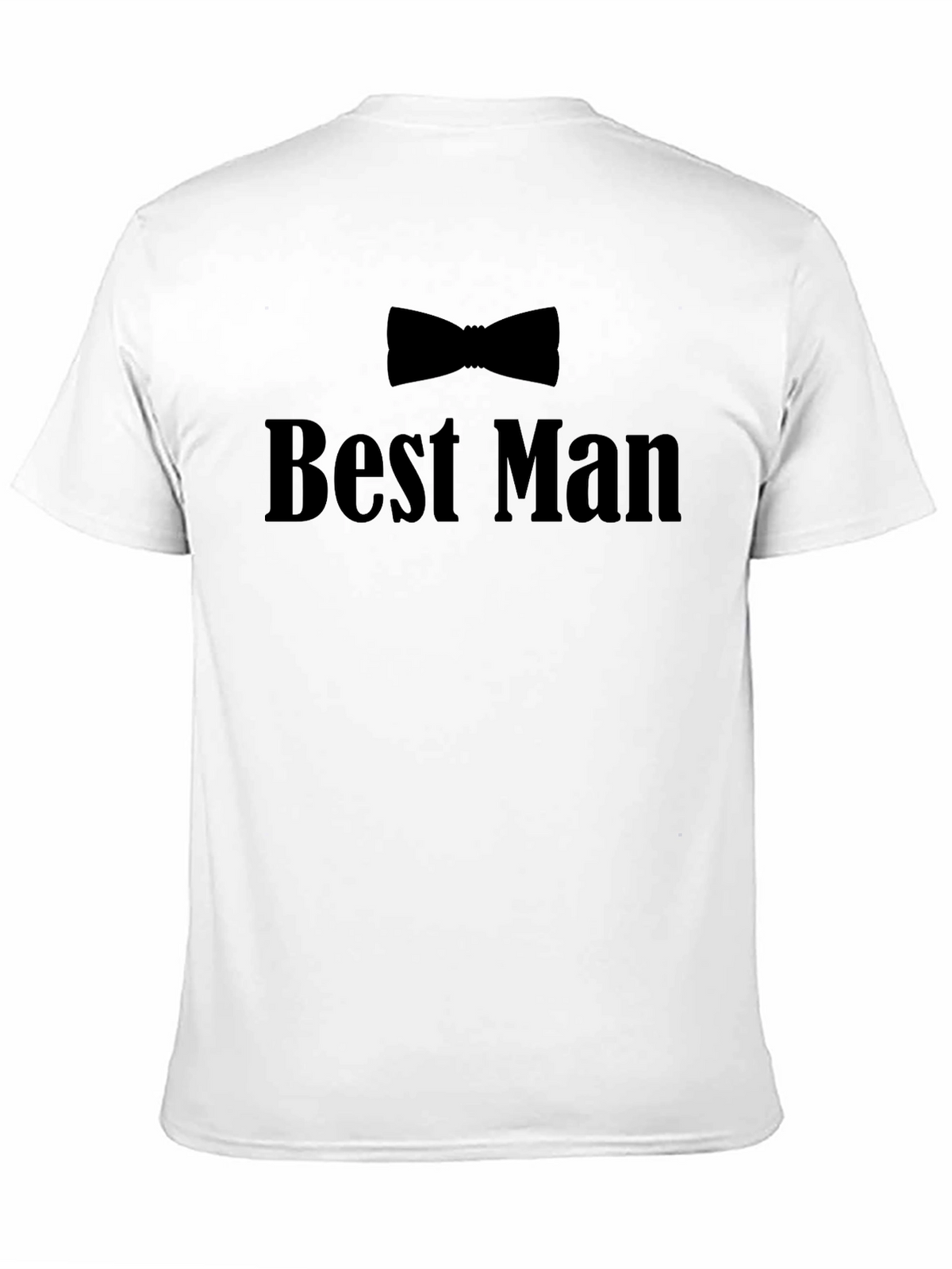 Best Man Bowtie Black Crew Neck T-Shirt