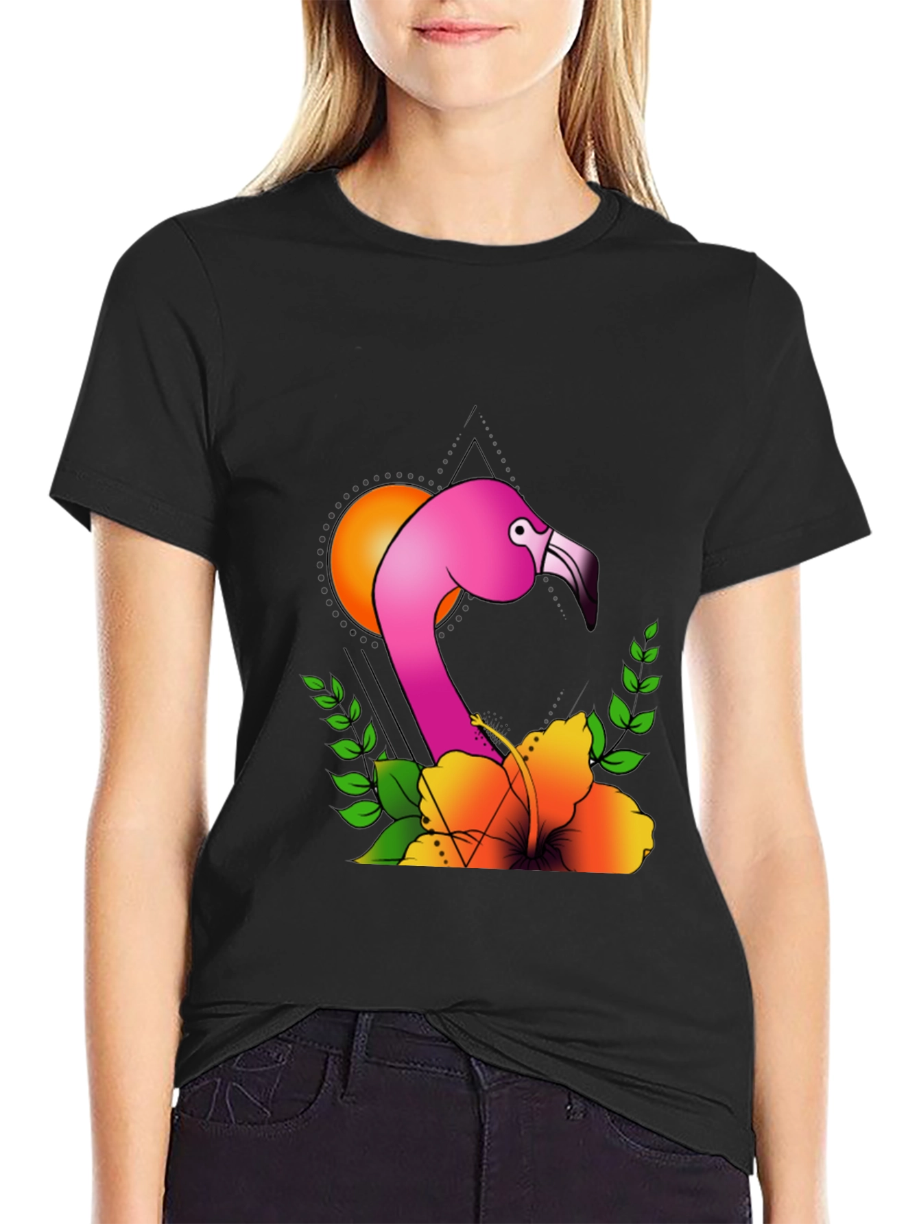 Tropical Flamingo T-Shirt - Unique Graphic Tee
