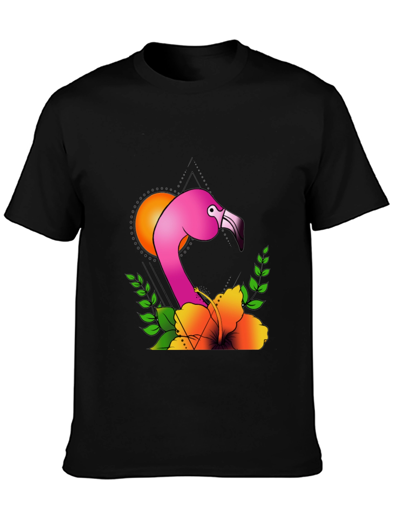 Tropical Flamingo T-Shirt - Unique Graphic Tee