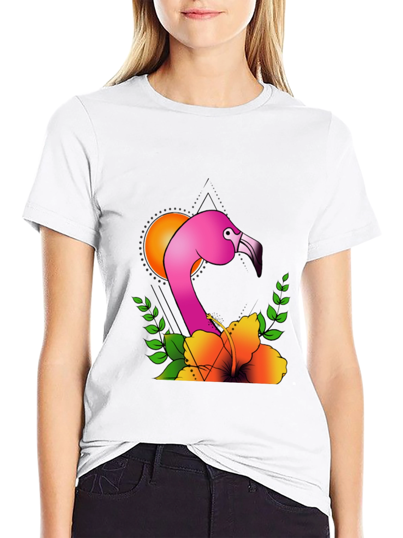 Tropical Flamingo T-Shirt - Unique Graphic Tee