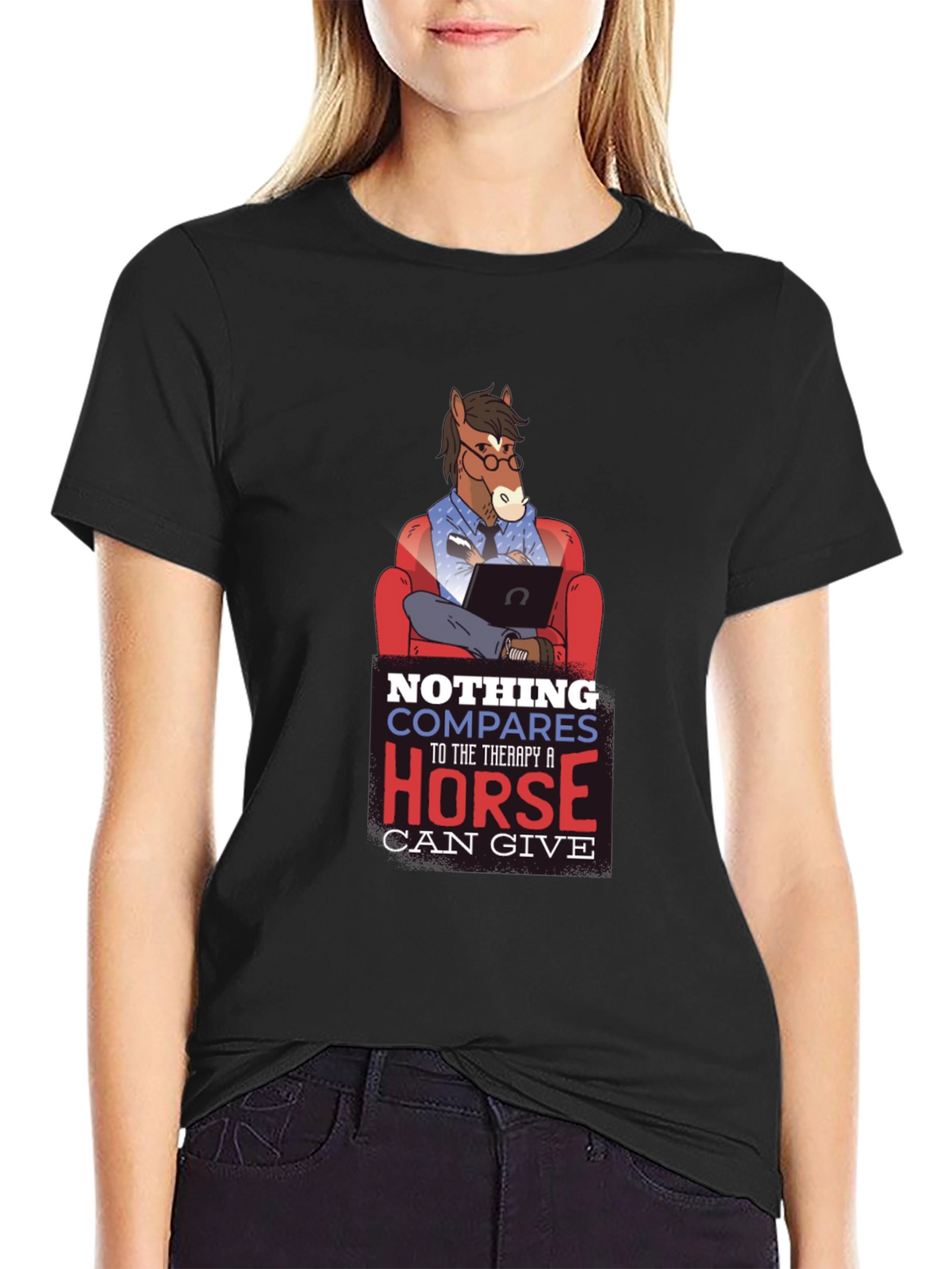 Therapy Horse Graphic T-Shirt