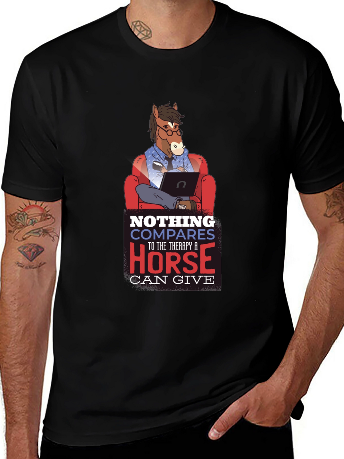 Therapy Horse Graphic T-Shirt