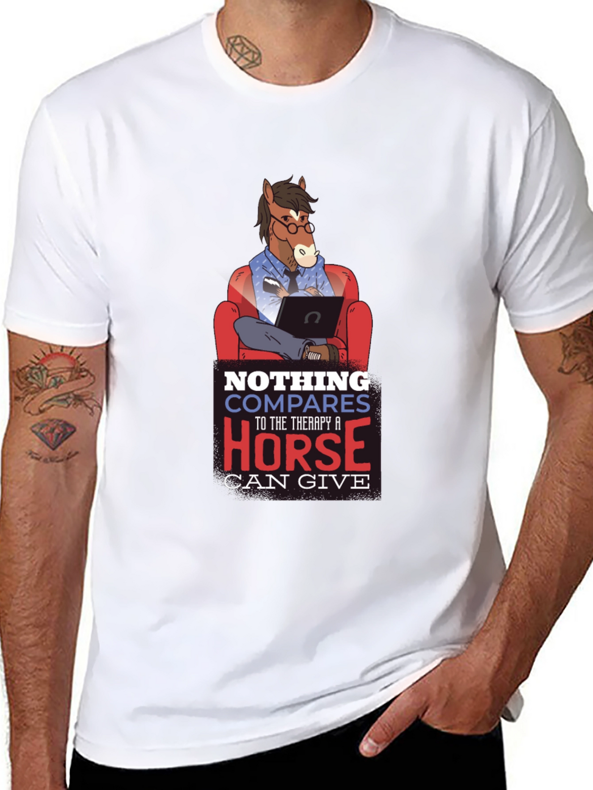 Therapy Horse Graphic T-Shirt