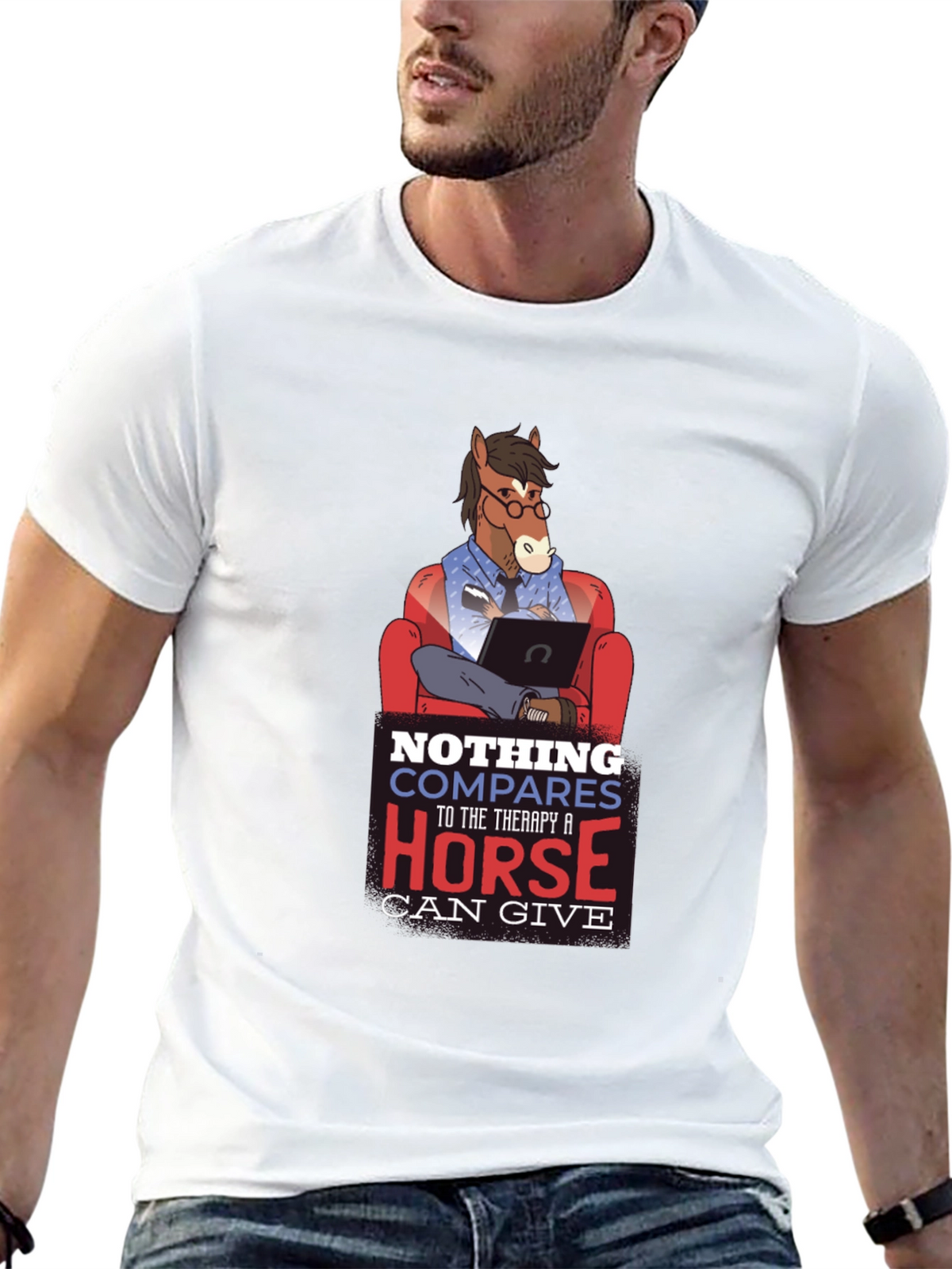 Therapy Horse Graphic T-Shirt
