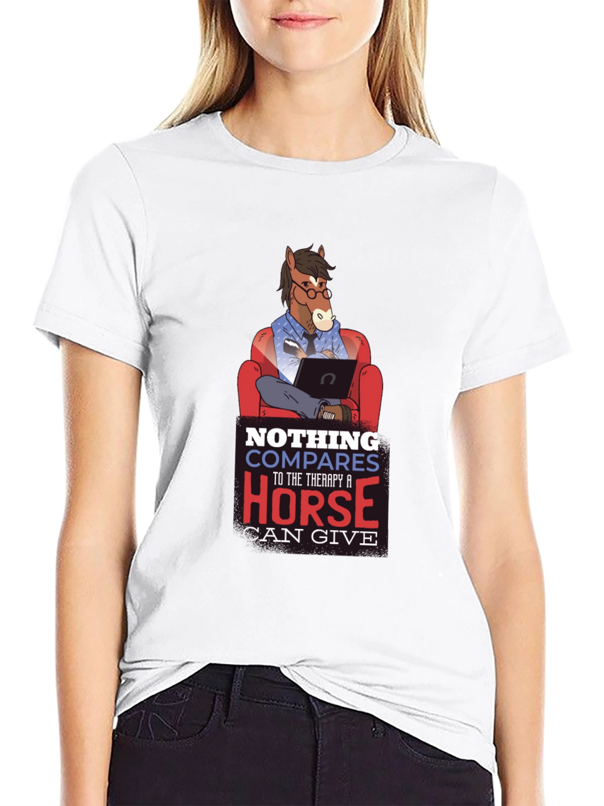 Therapy Horse Graphic T-Shirt
