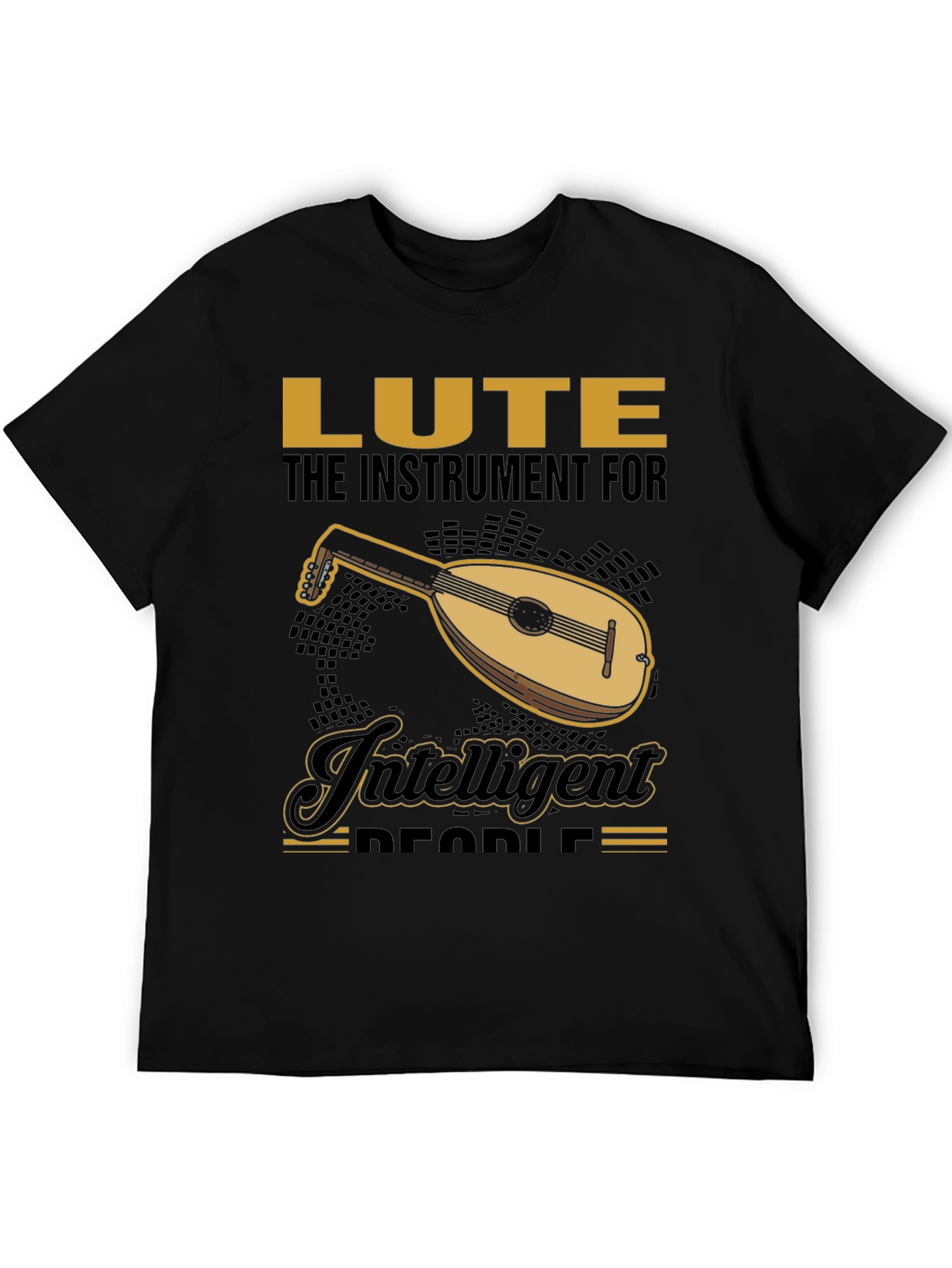 Lute Instrument Graphic Tee - For Intelligent People