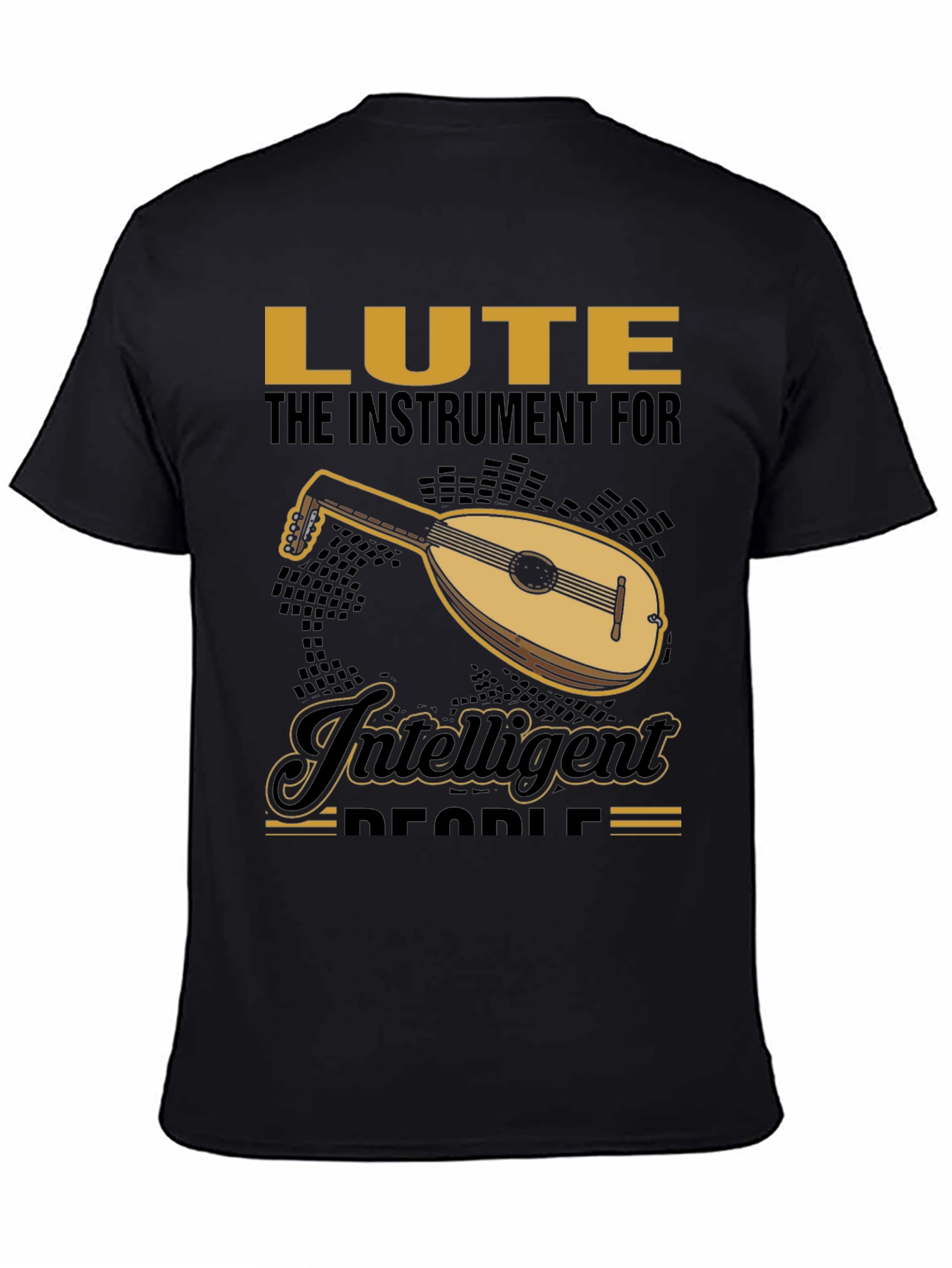 Lute Instrument Graphic Tee - For Intelligent People