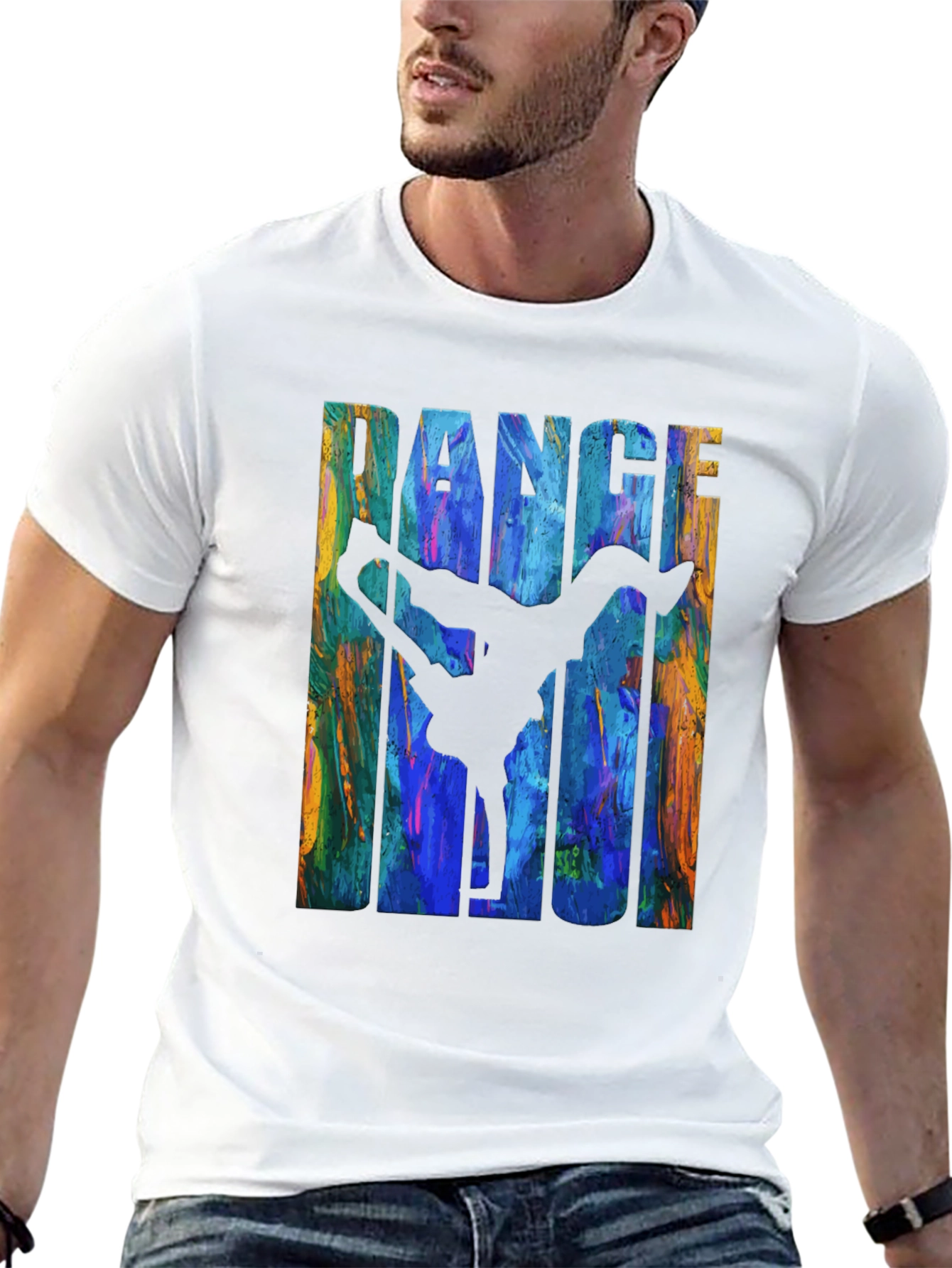 Dance Magic Graphic Tee - Black Cotton T-Shirt