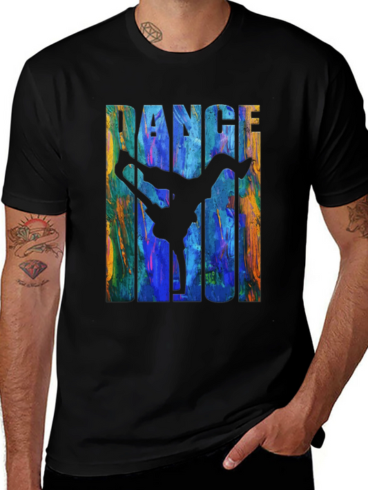 Dance Magic Graphic Tee - Black Cotton T-Shirt