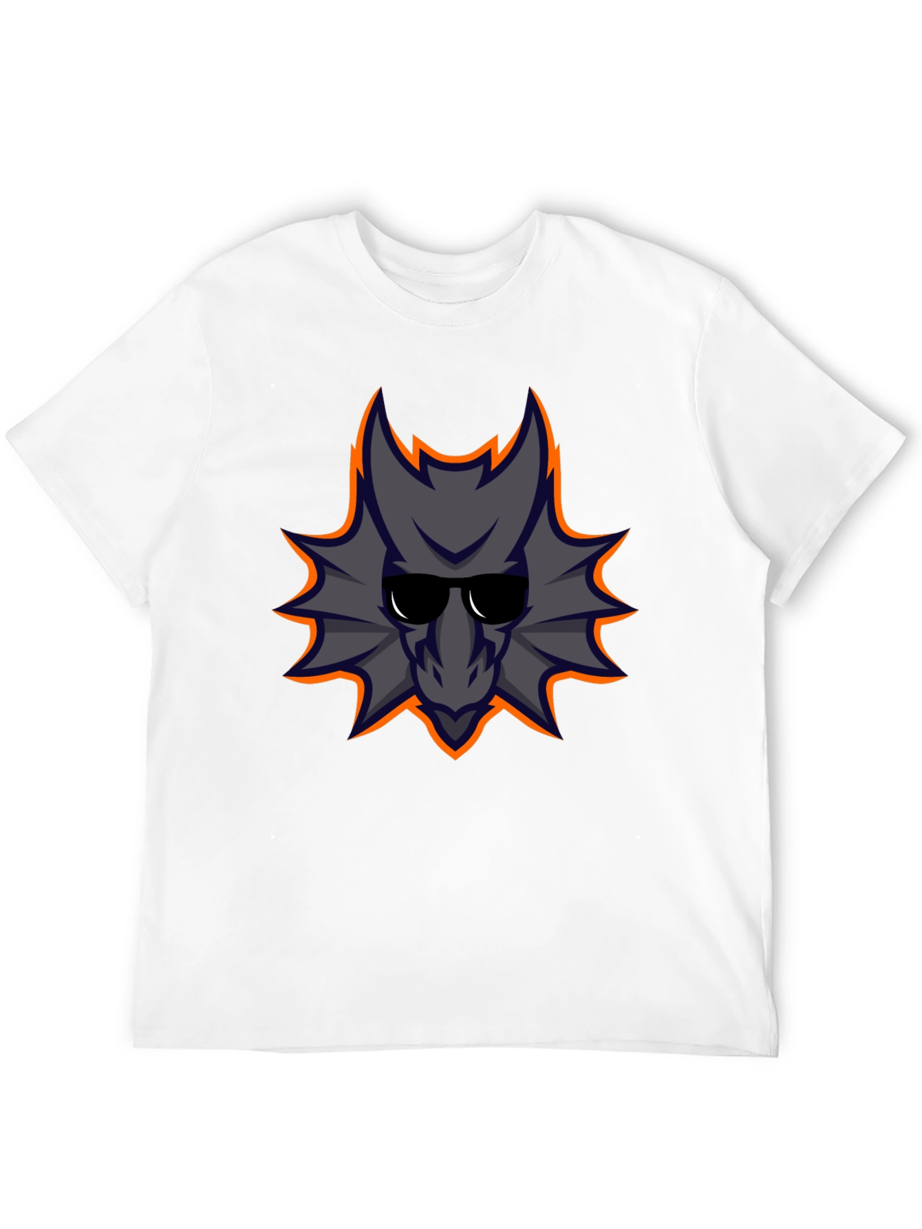Cool Dragon Graphic Tee - Black Cotton Casual Shirt