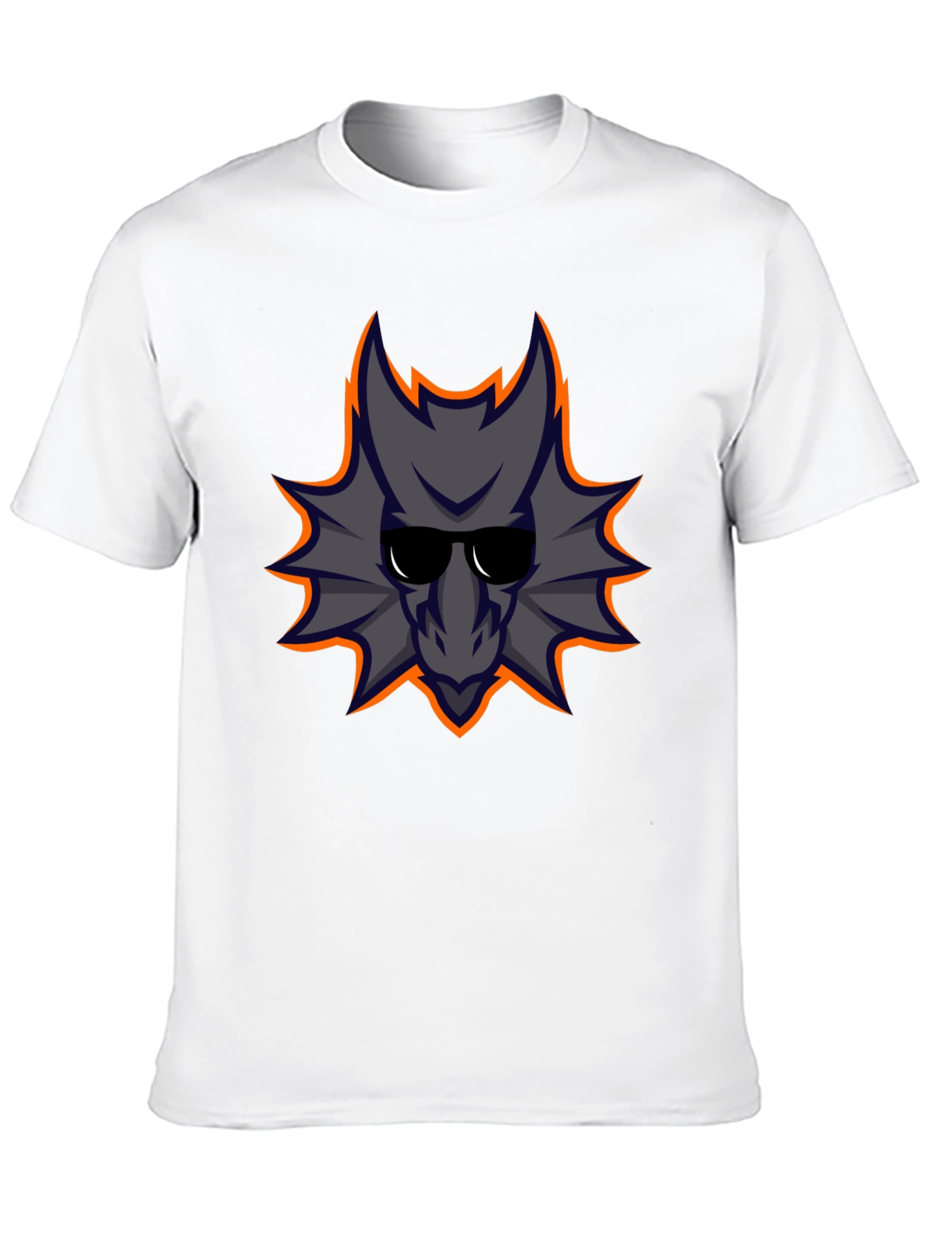 Cool Dragon Graphic Tee - Black Cotton Casual Shirt