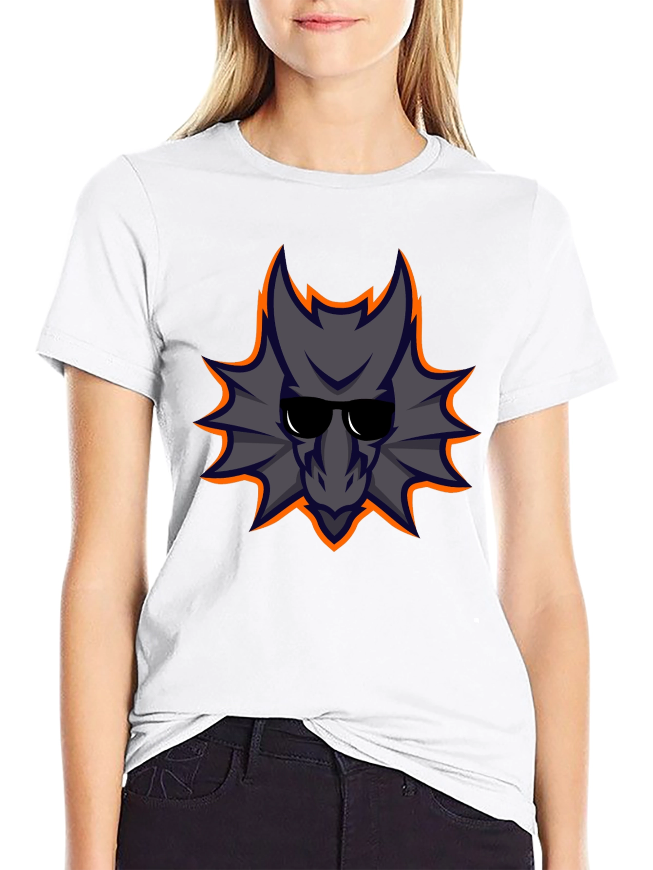 Cool Dragon Graphic Tee - Black Cotton Casual Shirt