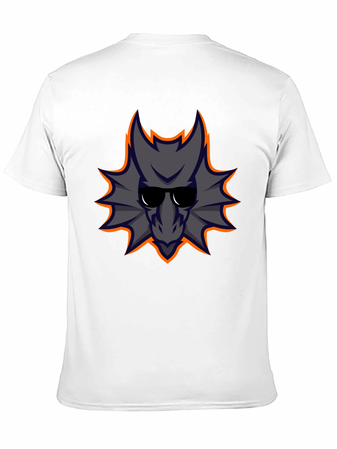 Cool Dragon Graphic Tee - Black Cotton Casual Shirt
