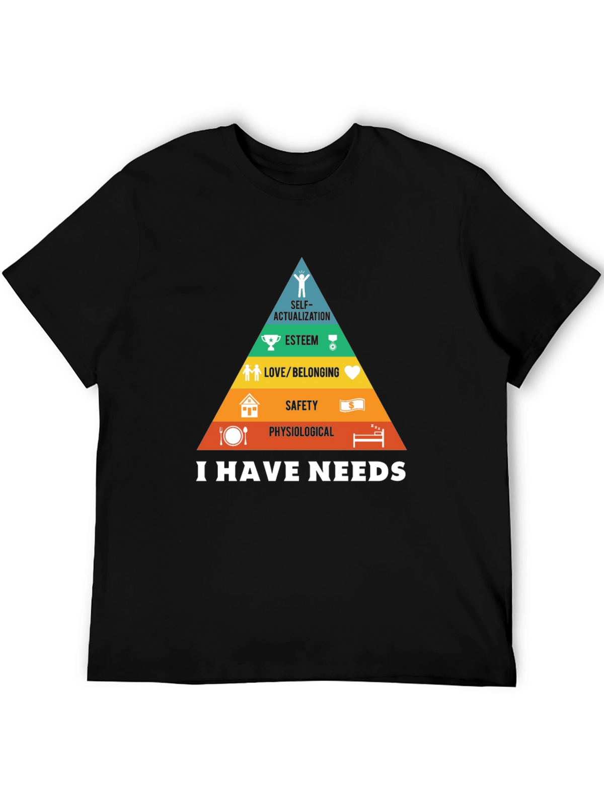 Maslows Hierarchy of Needs Graphic T-Shirt