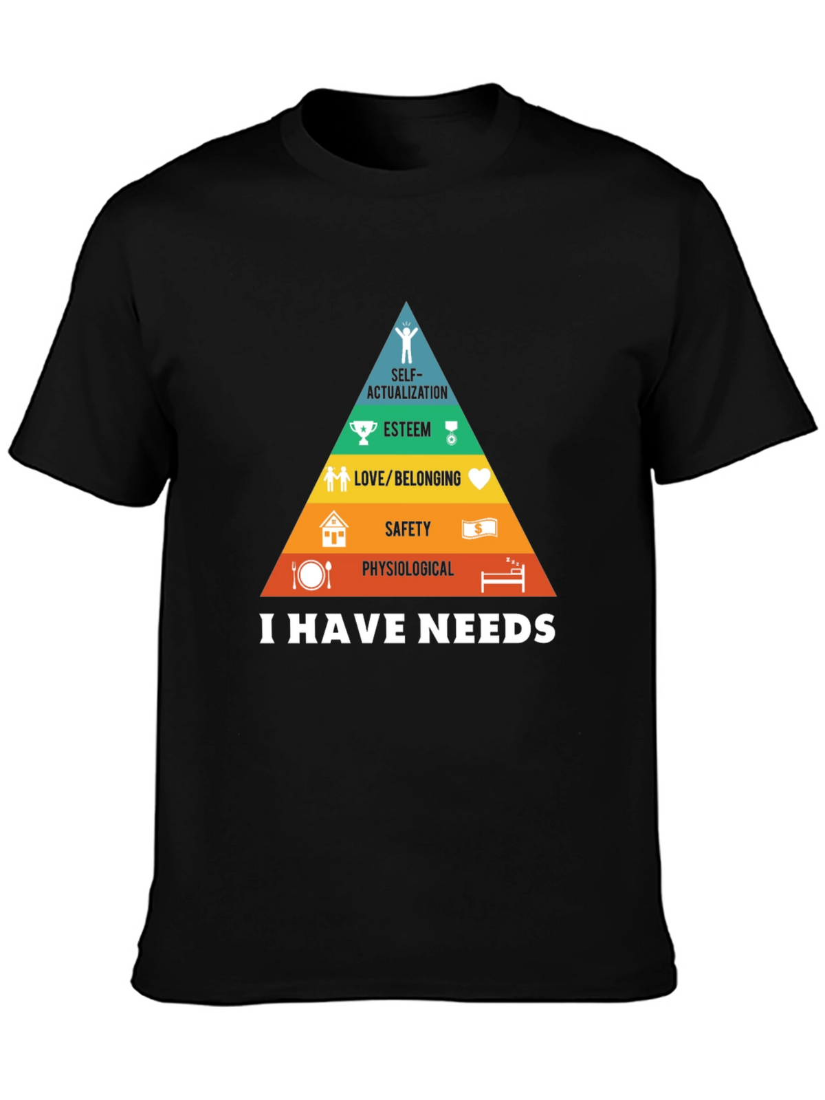 Maslows Hierarchy of Needs Graphic T-Shirt