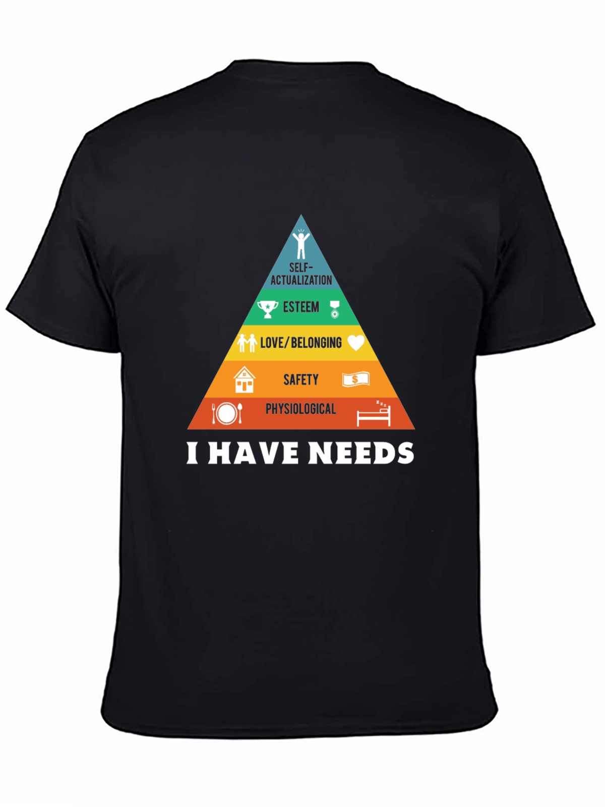 Maslows Hierarchy of Needs Graphic T-Shirt