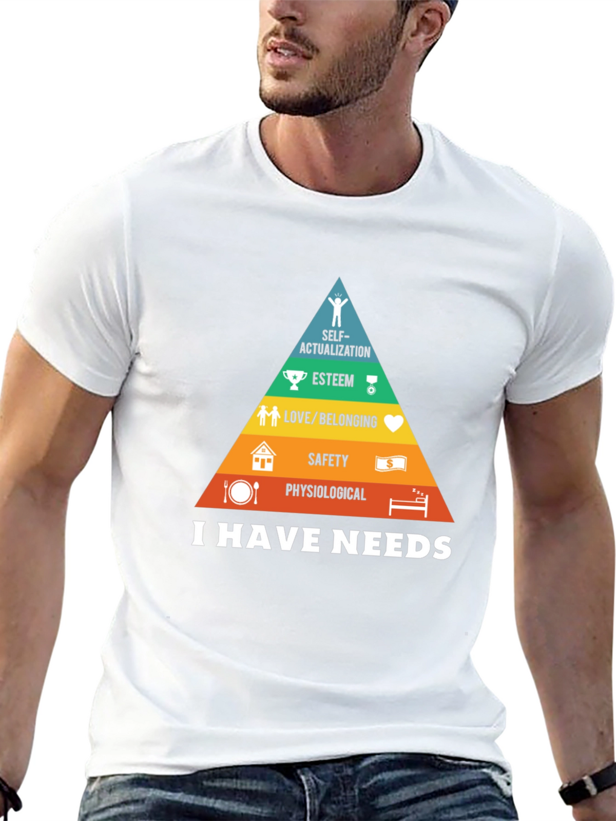 Maslows Hierarchy of Needs Graphic T-Shirt
