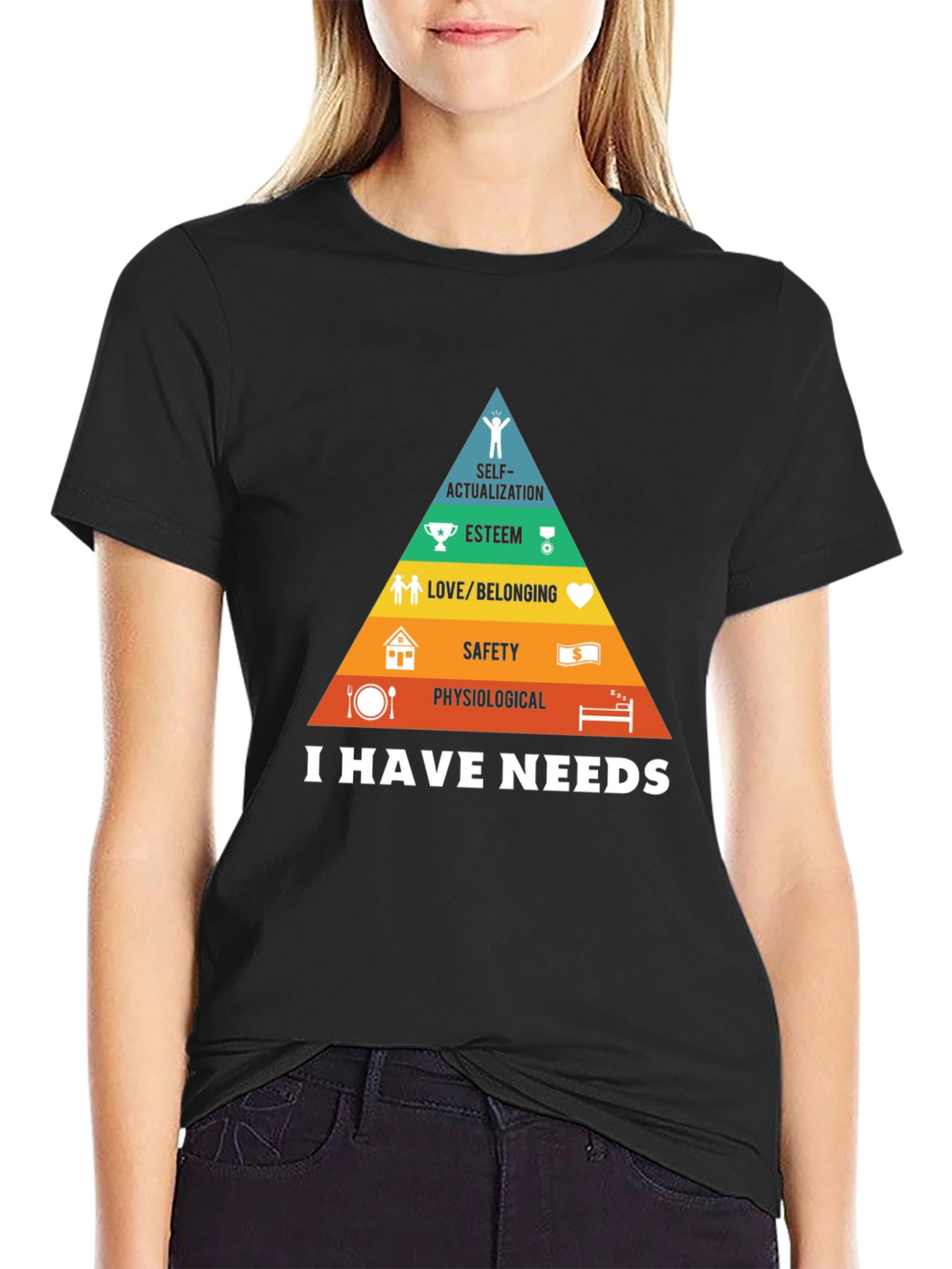 Maslows Hierarchy of Needs Graphic T-Shirt