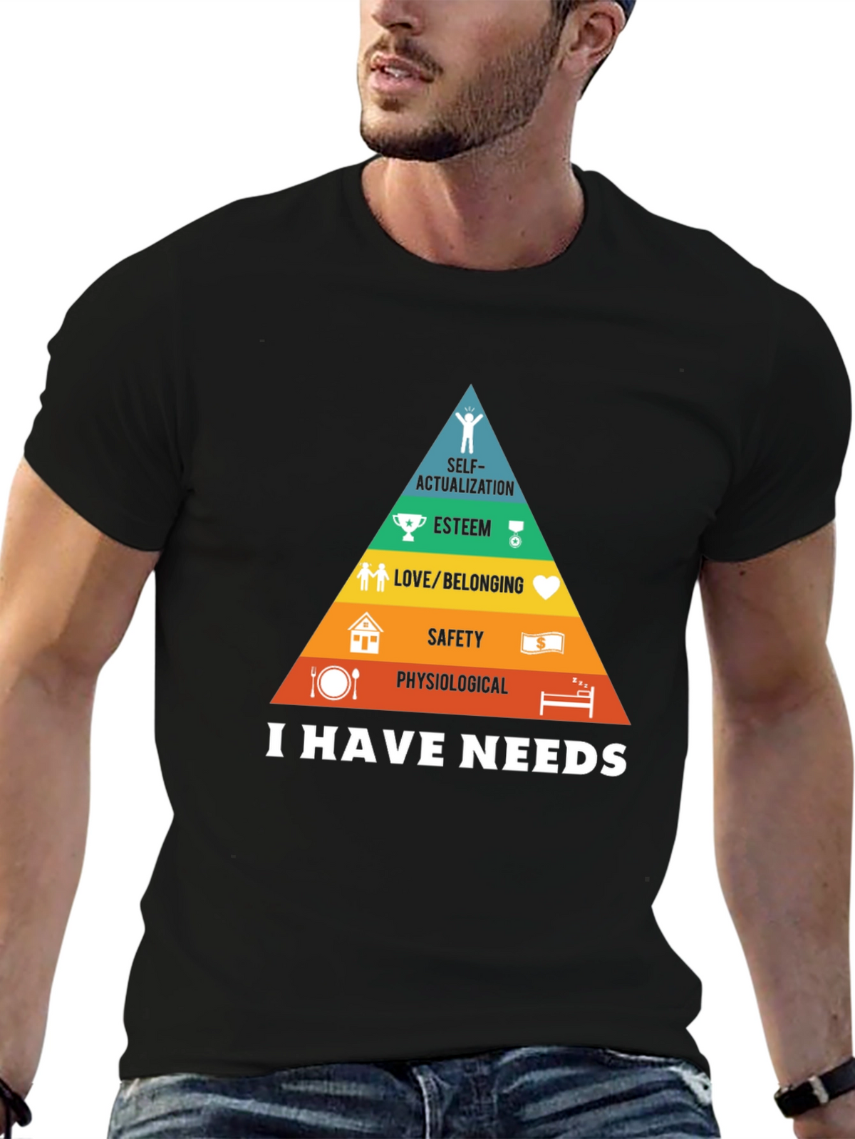 Maslows Hierarchy of Needs Graphic T-Shirt
