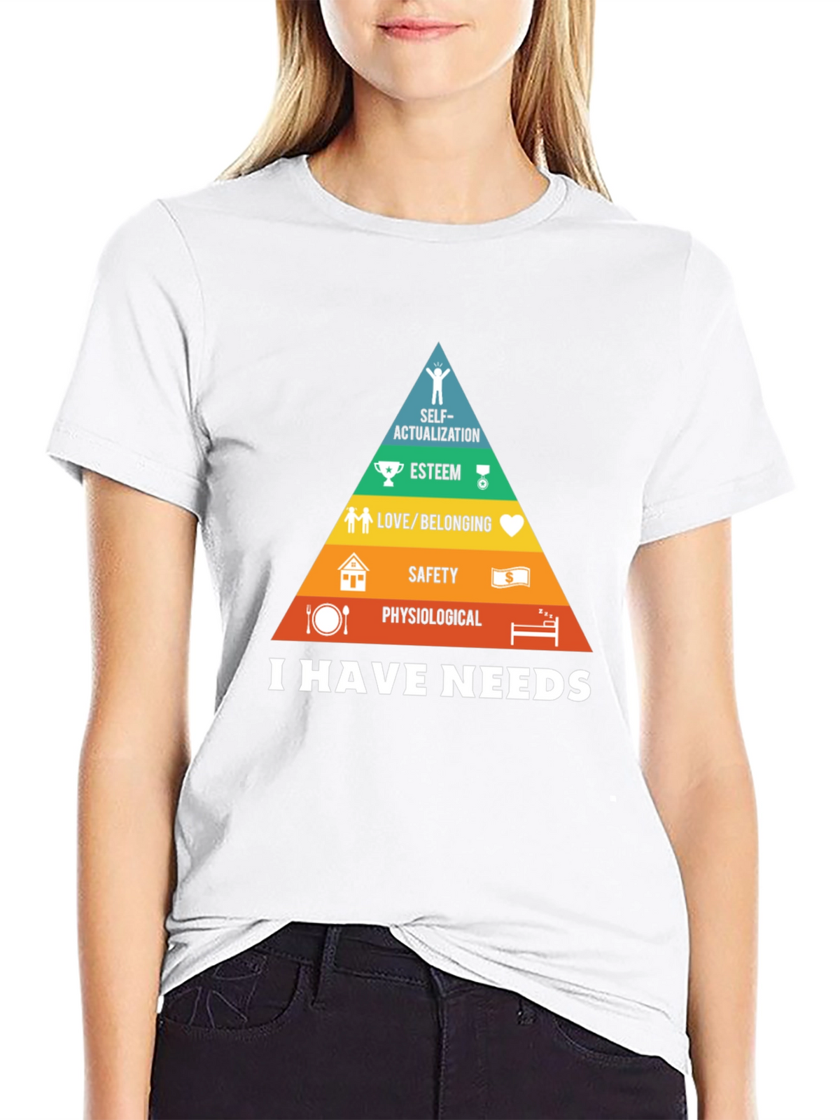 Maslows Hierarchy of Needs Graphic T-Shirt