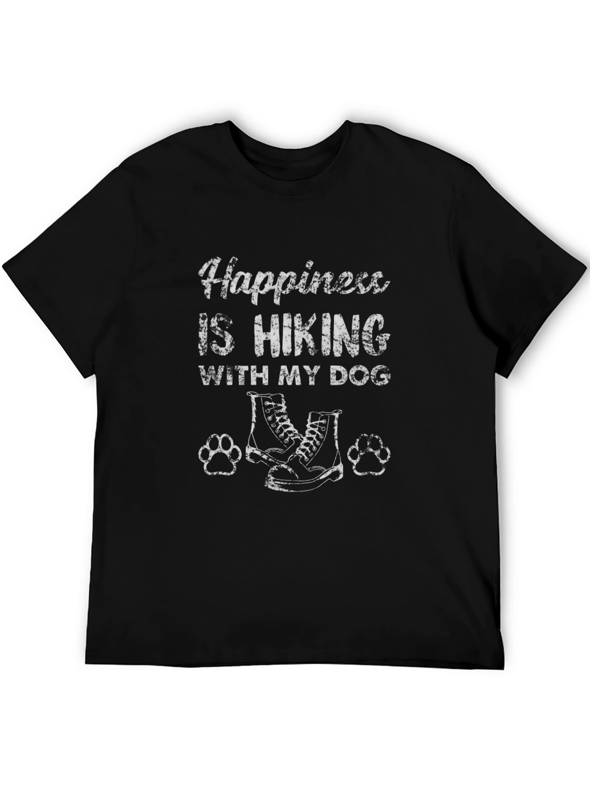 Hiking with My Dog Graphic T-Shirt